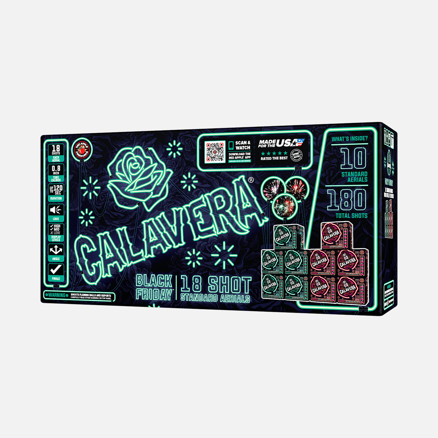 Buy Black Friday Calavera® 18 Shots Standard Aerial Fireworks Online
