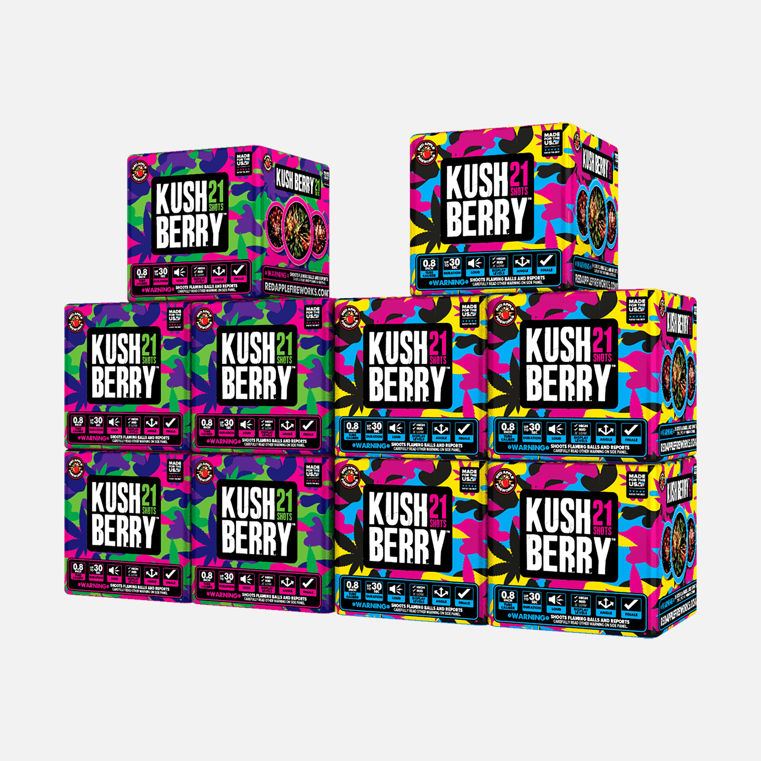 Kush® Berry 21 Shots Standard Aerial Standard Aerial Cakes (Up to 200 Grams)