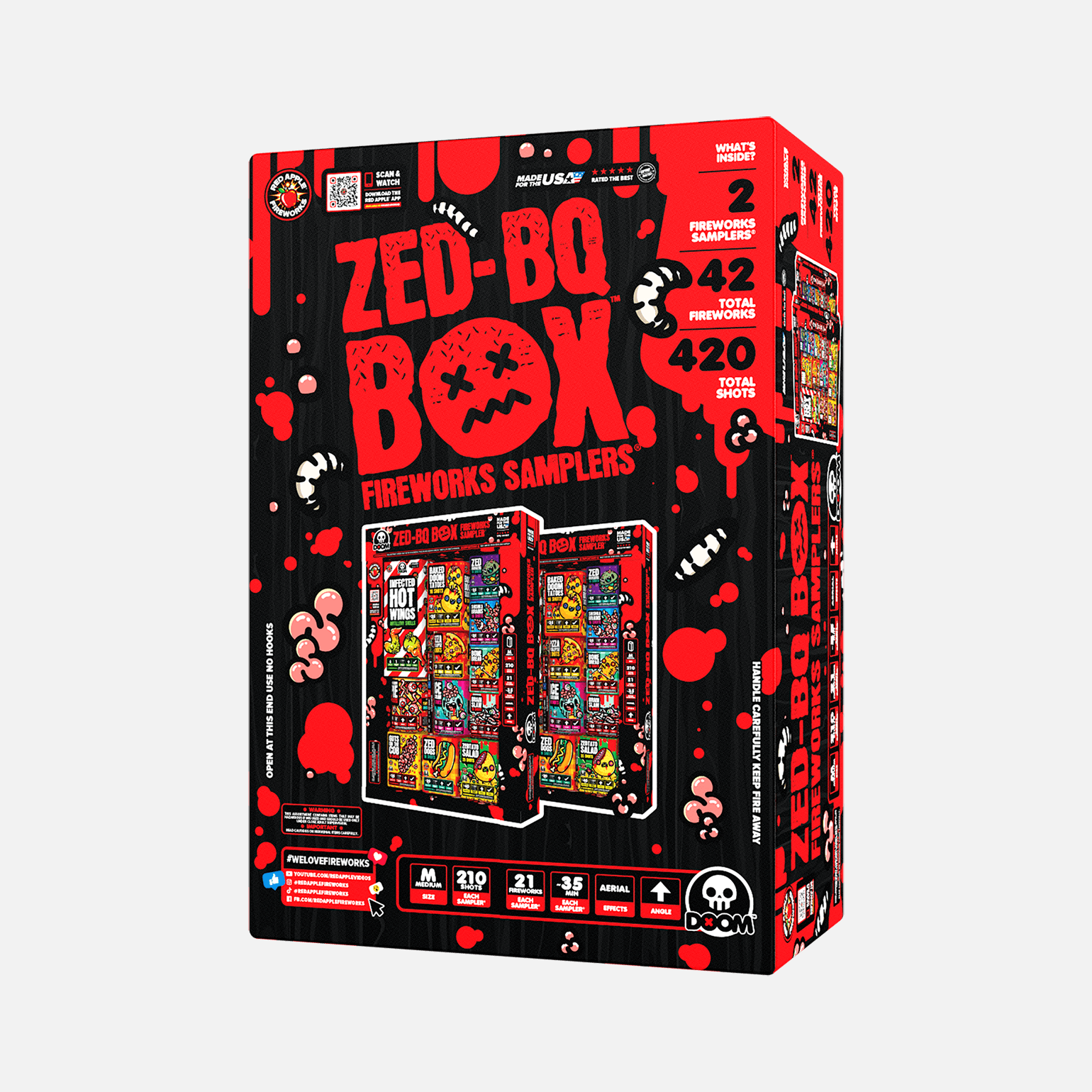Buy Zed-BQ™ BOX Fireworks Sampler® Fireworks Online Buy Zed-BQ™ BOX Fireworks Sampler® Fireworks Online