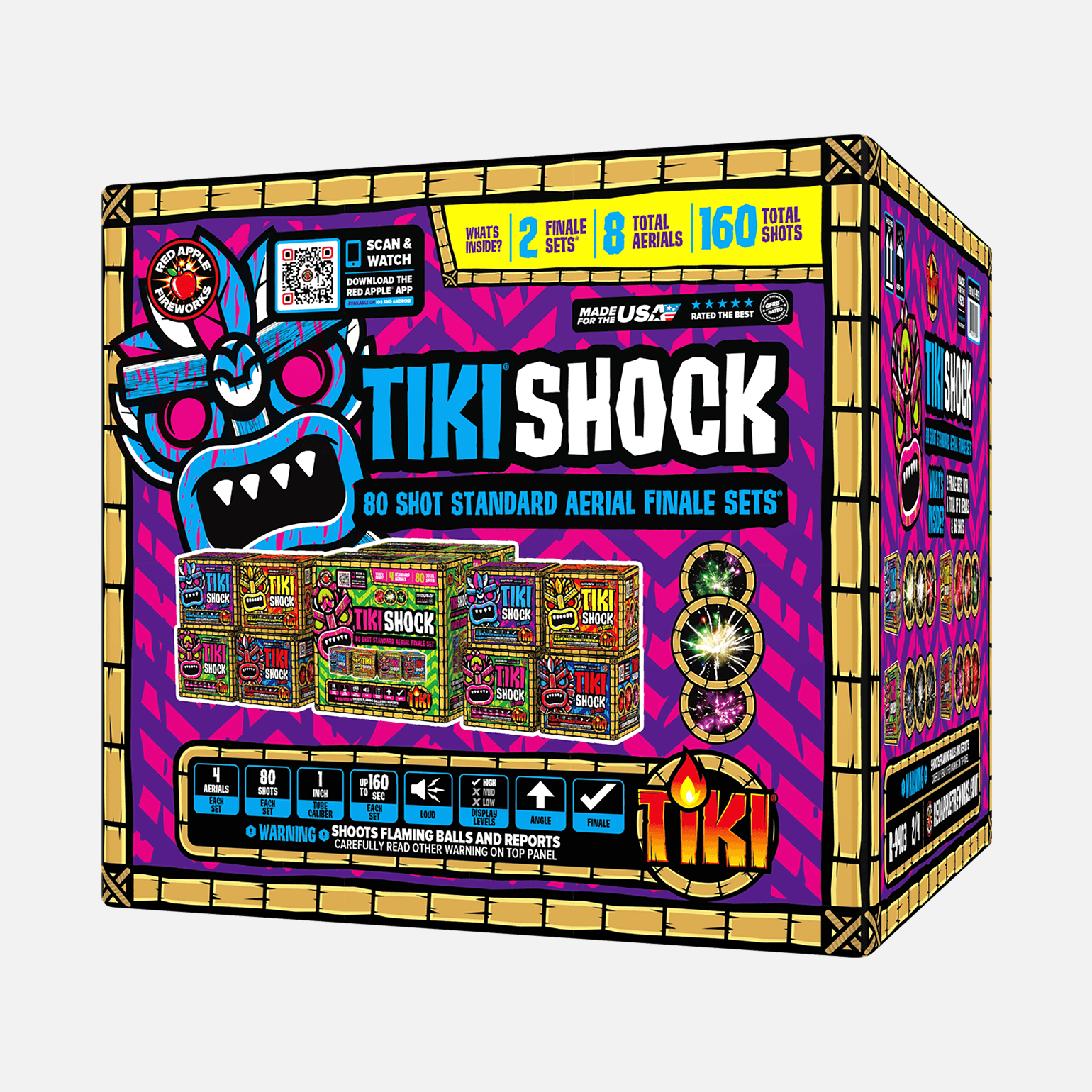 Tiki Shock 80 Shots Standard Aerial Finale Set