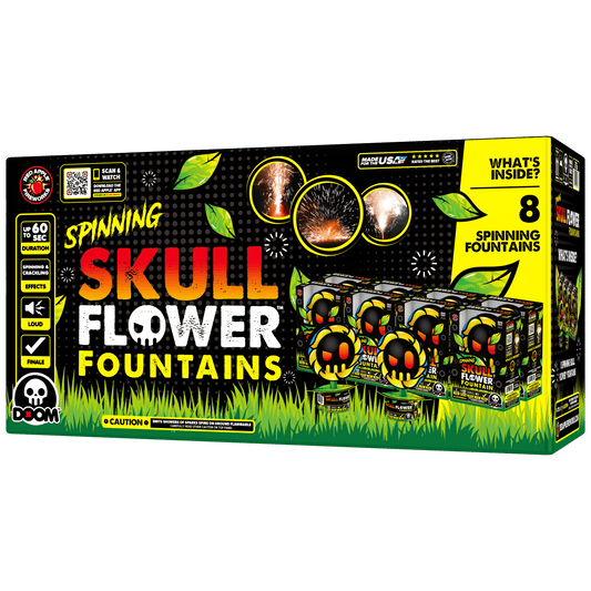Spinning Skull Flower™ Fountains