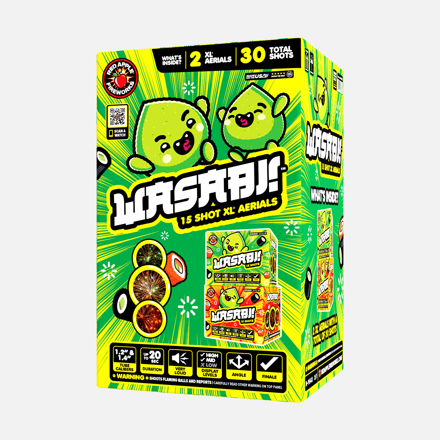 Wasabi 15-Shot XL Aerials