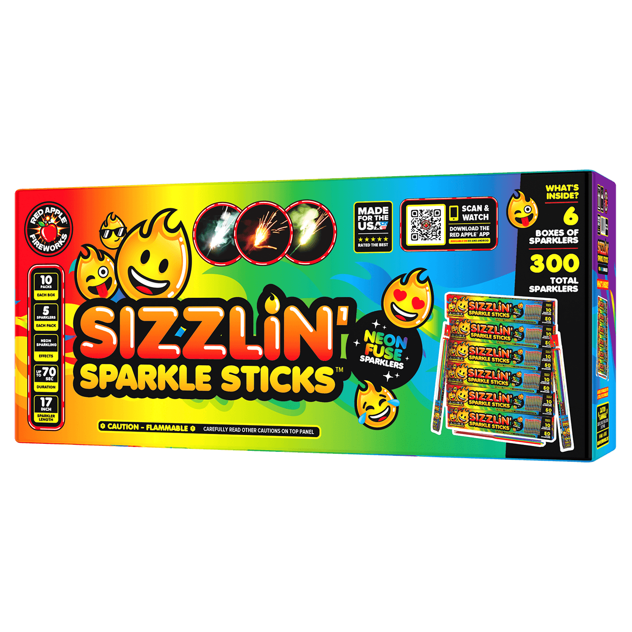 Sizzlin' Sparkle Sticks™ Fuse Sparklers