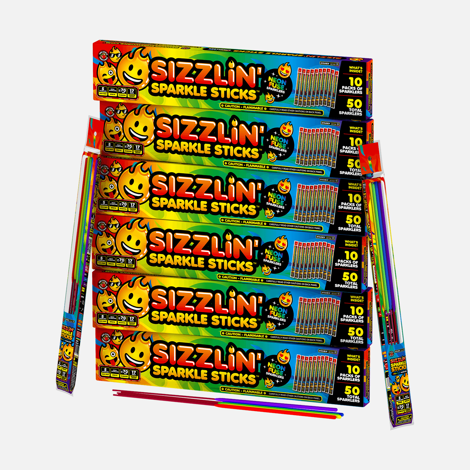 Sizzlin' Sparkle Sticks™ Fuse Sparklers Sparklers