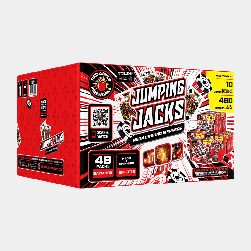 Jumping Jacks Neon Ground Spinners Ground Spinners