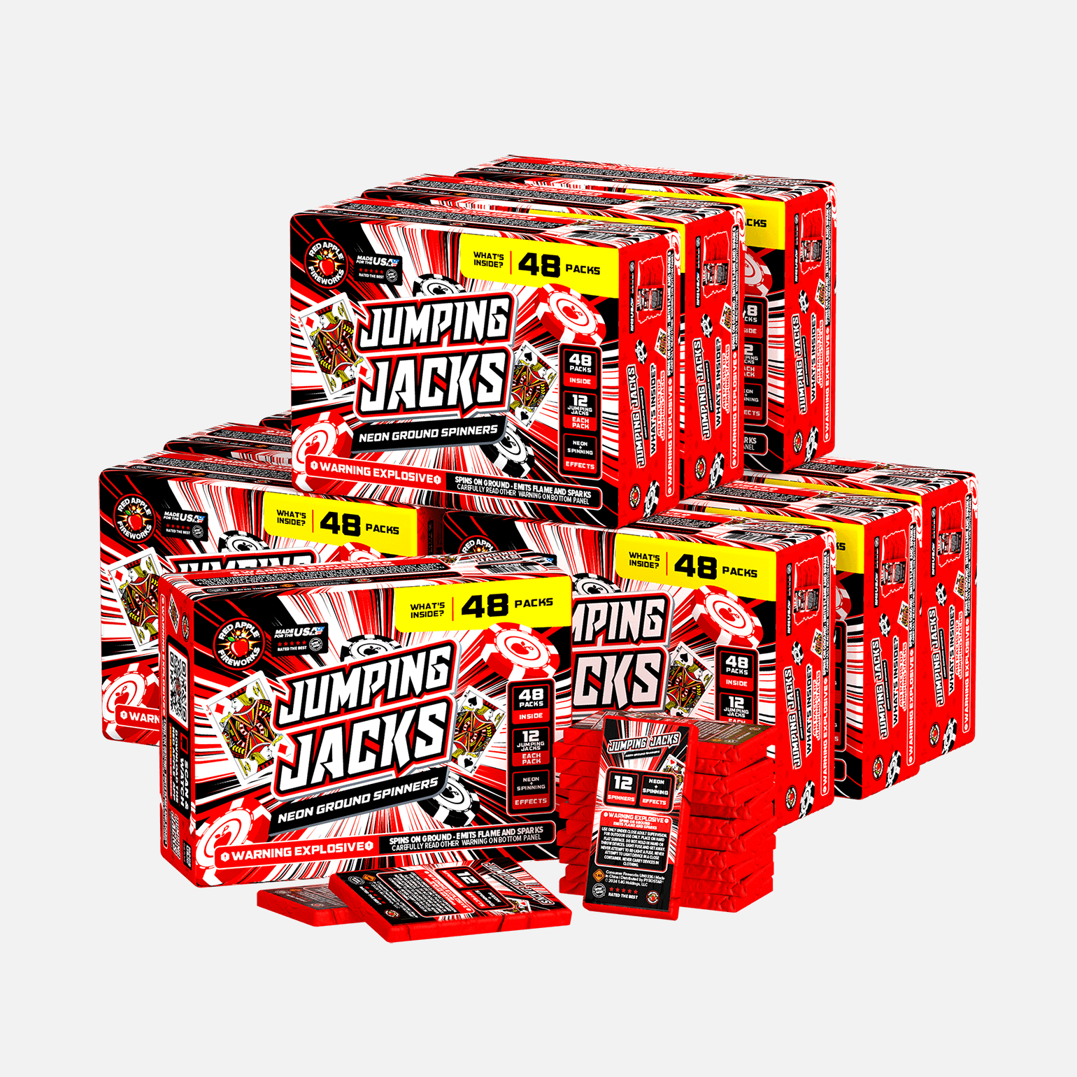 Jumping Jacks Neon Ground Spinners Ground Spinners