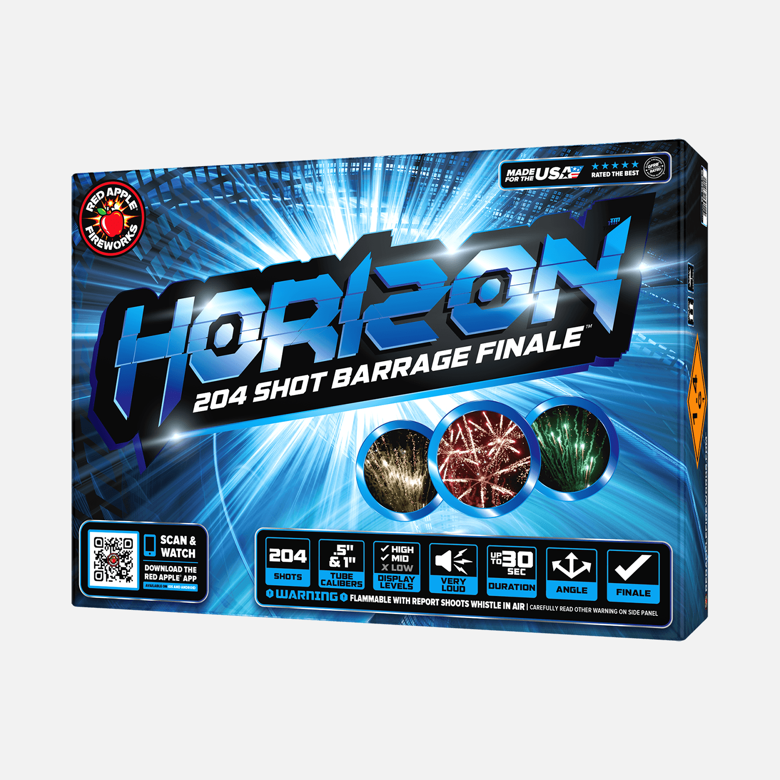 Horizon™ 204 Shot Barrage Finale™ Barrage Cakes (Up to 500 Grams)