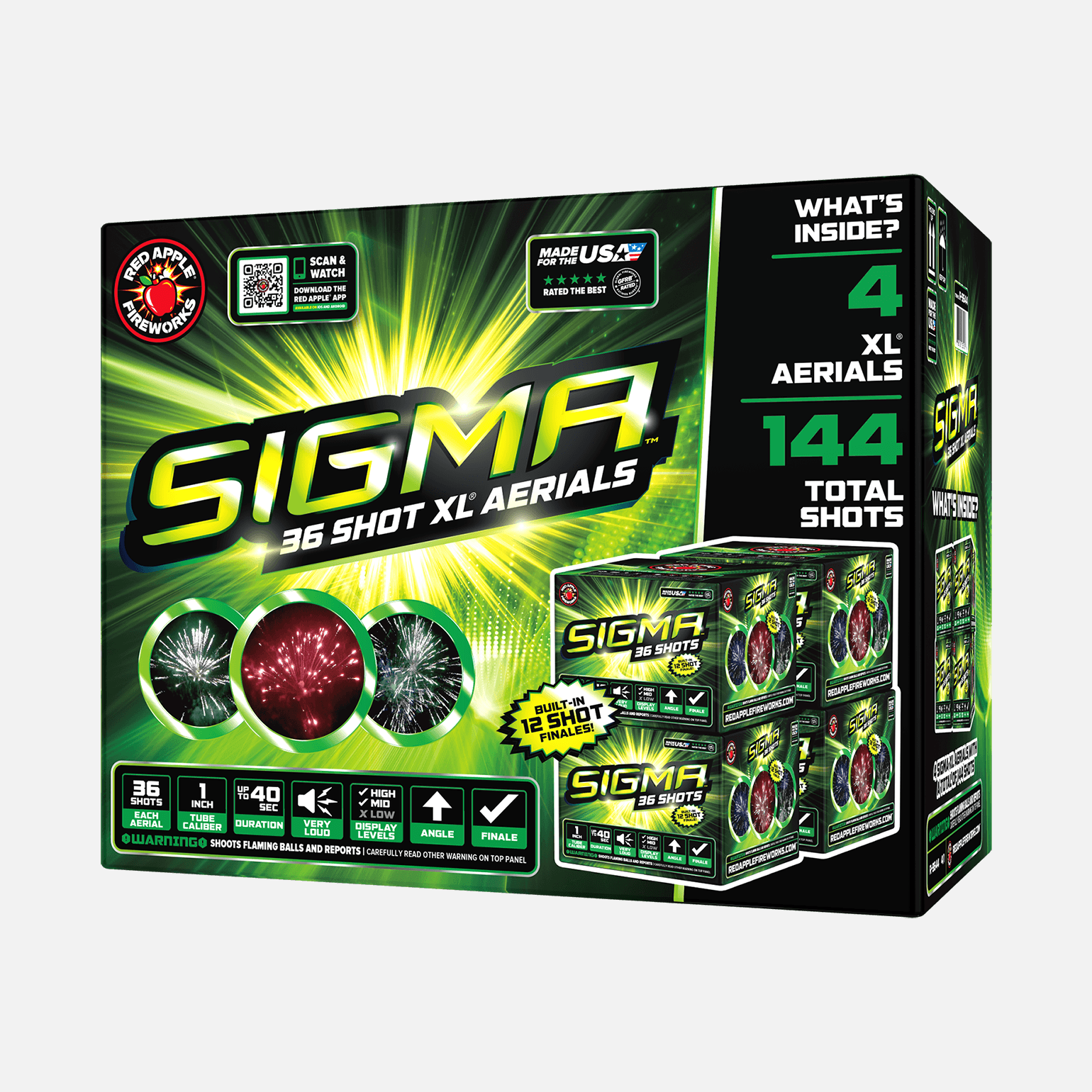 Buy Shop Sigma™ 36 Shot XL® Aerial Fireworks Online Buy Shop Sigma™ 36 Shot XL® Aerial Fireworks Online