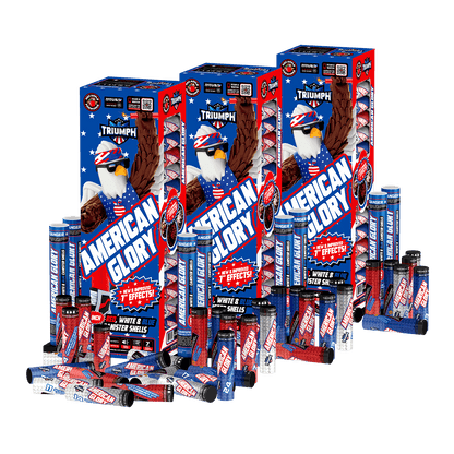 American Glory® 7" Red, White & Blue Canister Shells