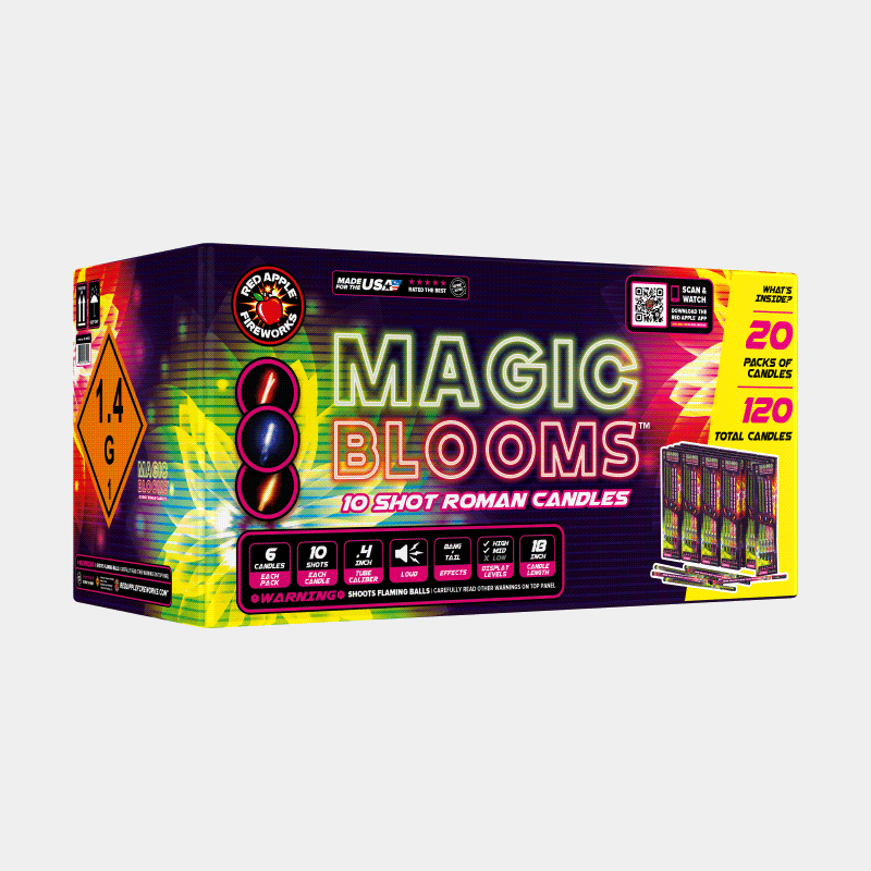 Magic Blooms™ 10 Shot Roman Candles