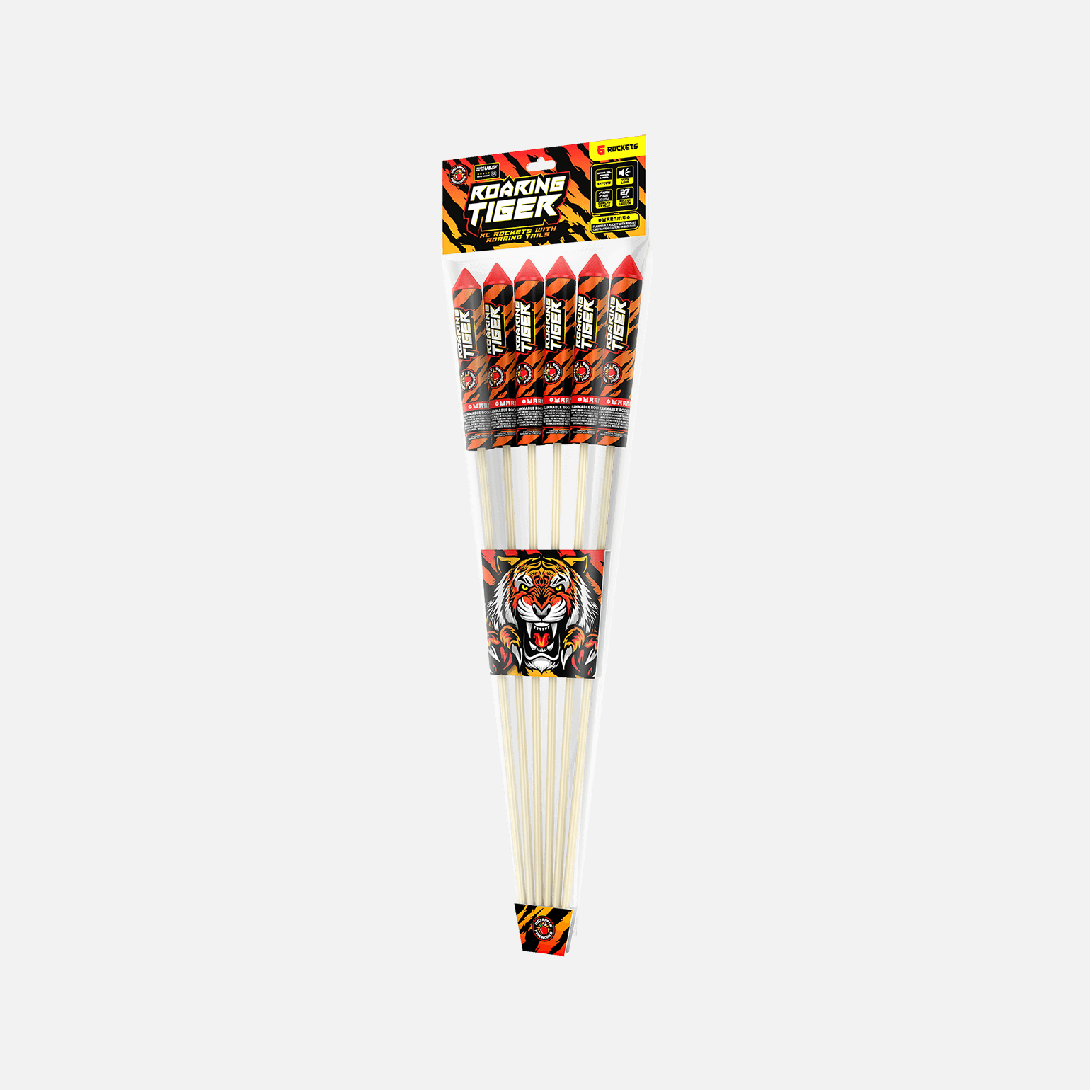 Roaring Tiger™ XL® Rockets with Roaring Tails XL® Rockets