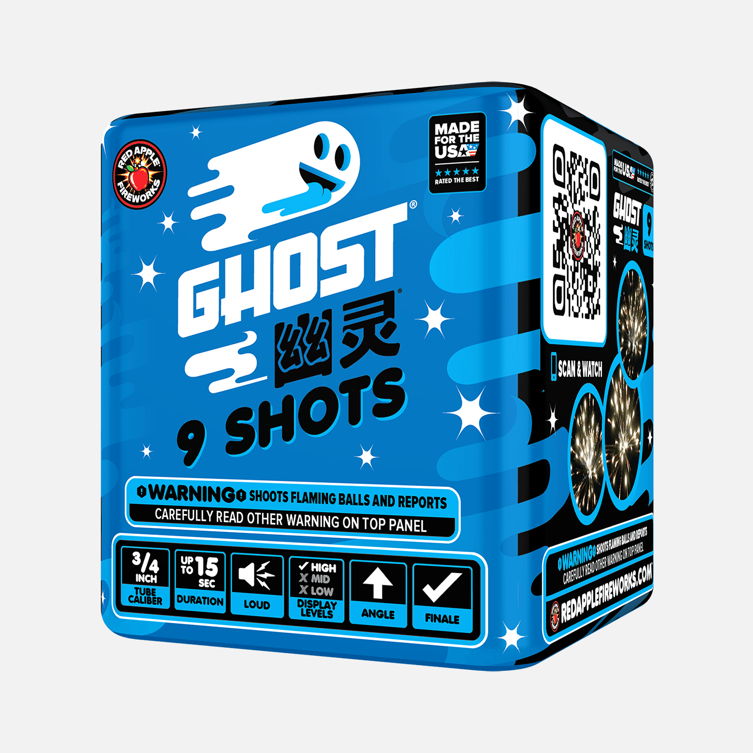 Ghost® 36 Shot Standard Aerial Finale Sets® Standard Finale Sets® (Up to 1200 Grams)