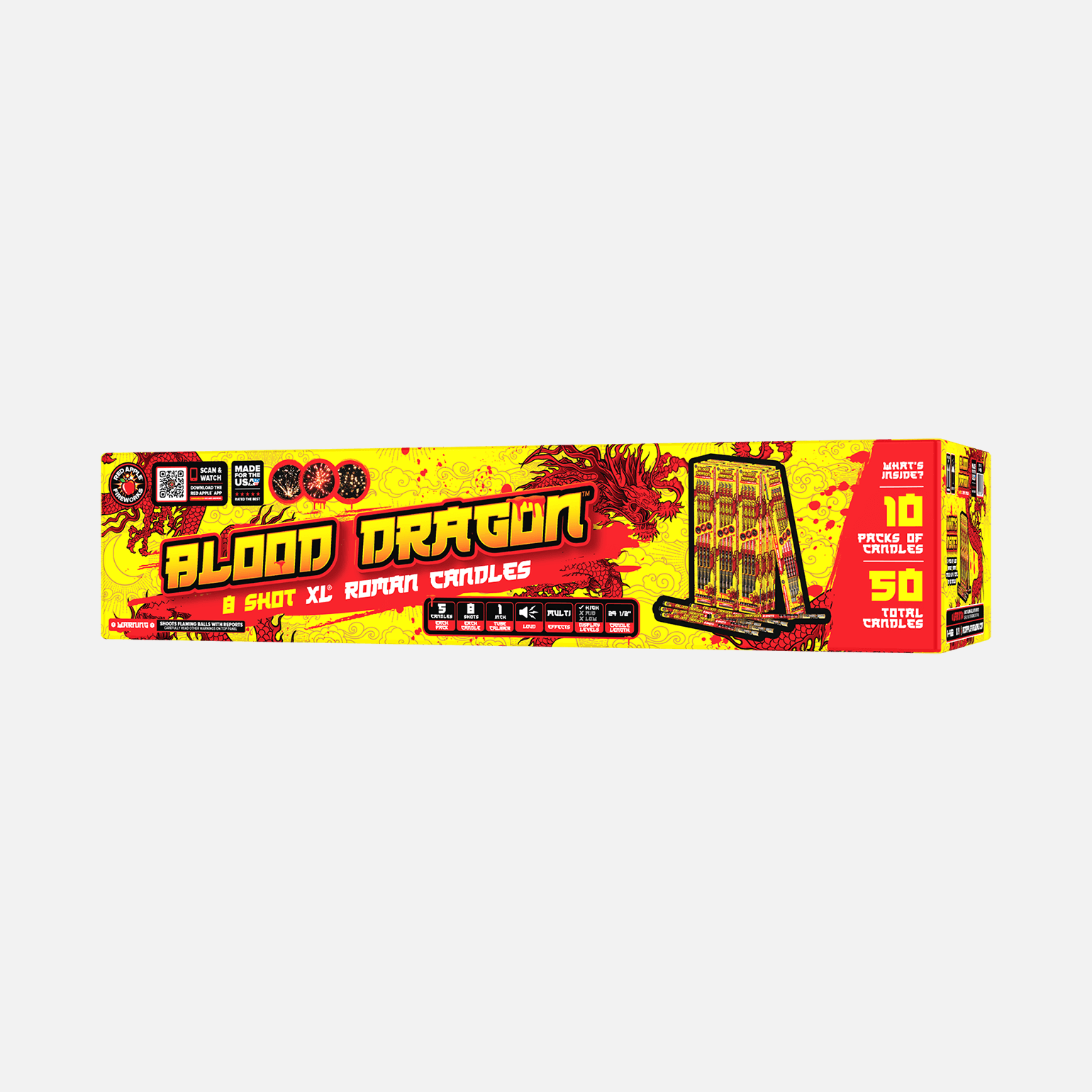 Buy Blood Dragon™ 8 Shot XL® Roman Candle Fireworks Online