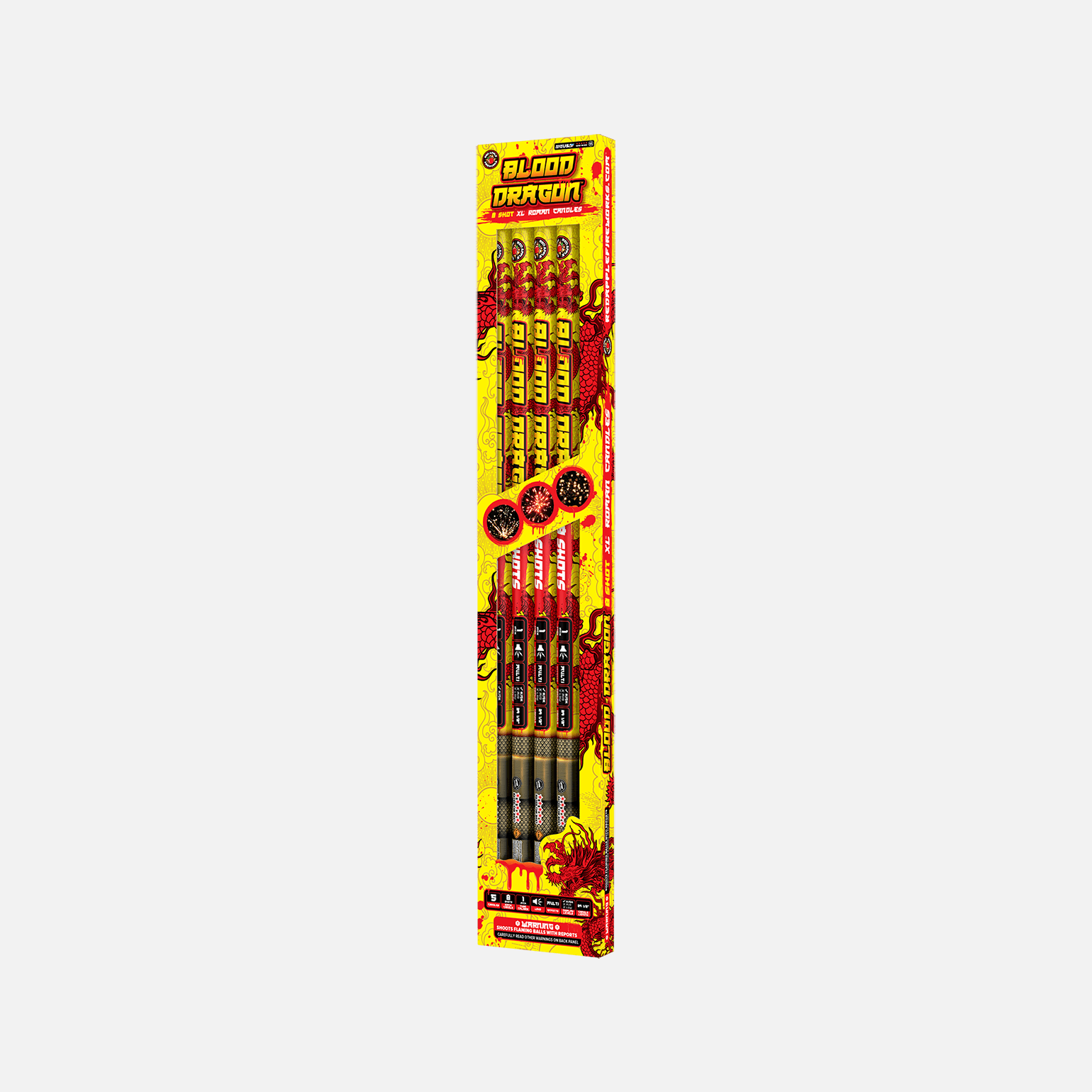 Blood Dragon™ 8 Shot XL® Roman Candles XL® Roman Candles