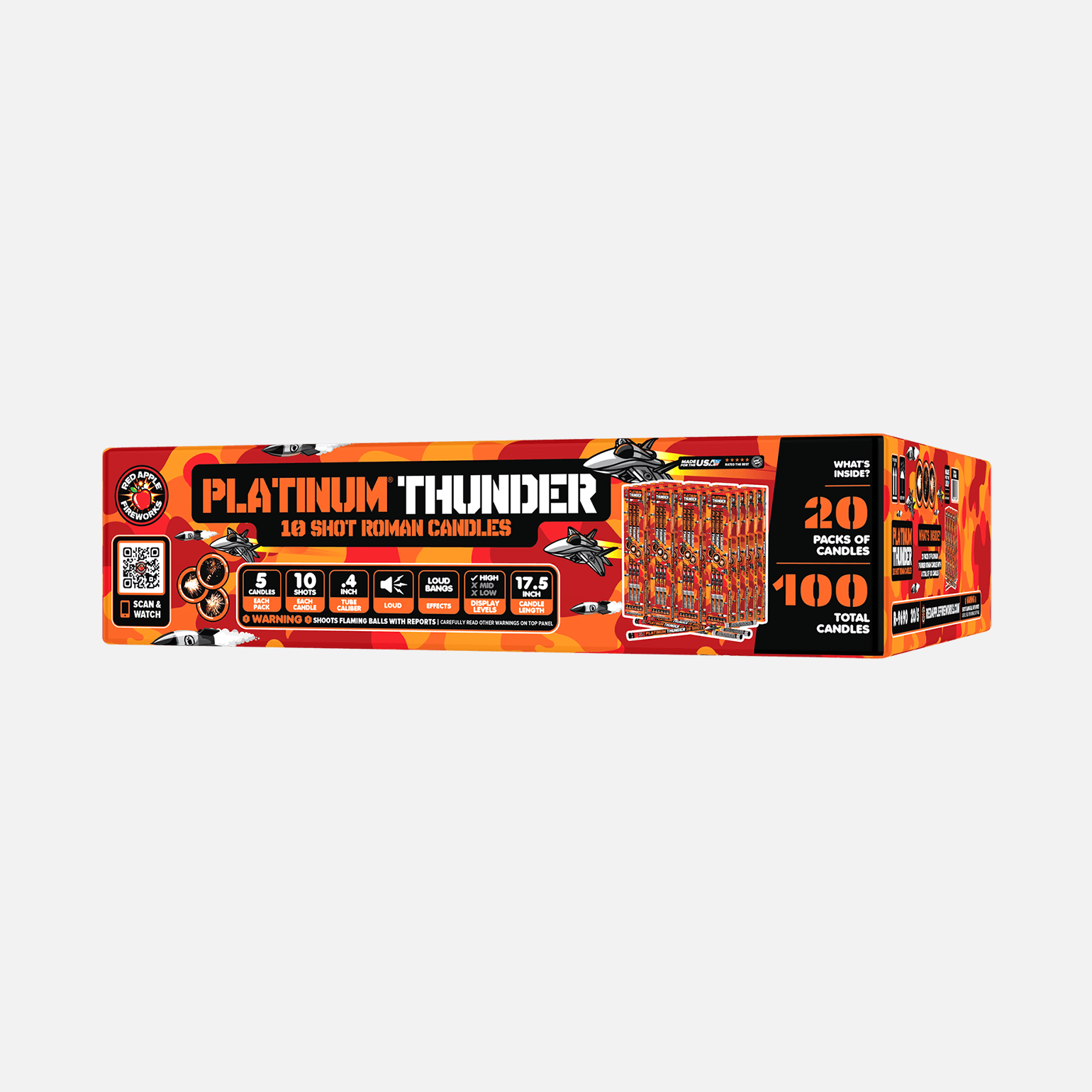 Buy Platinum® Thunder Roman Candle Fireworks Online