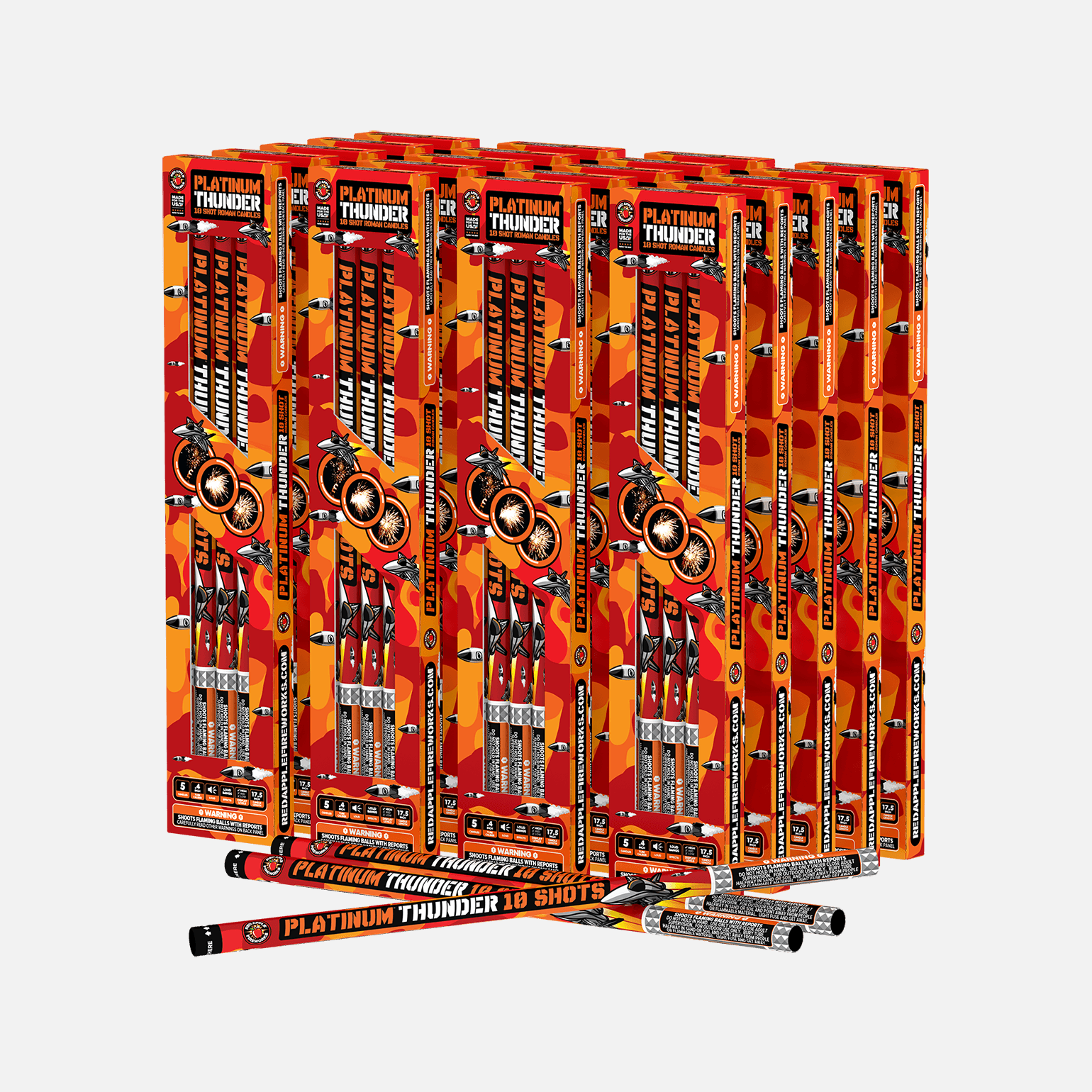 Platinum® Thunder 10 Shot Roman Candles Standard Roman Candles