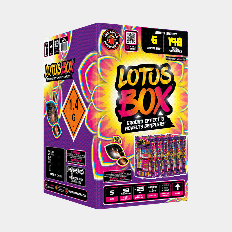 Lotus Box™ Fireworks Samplers® Ground Effect Samplers®