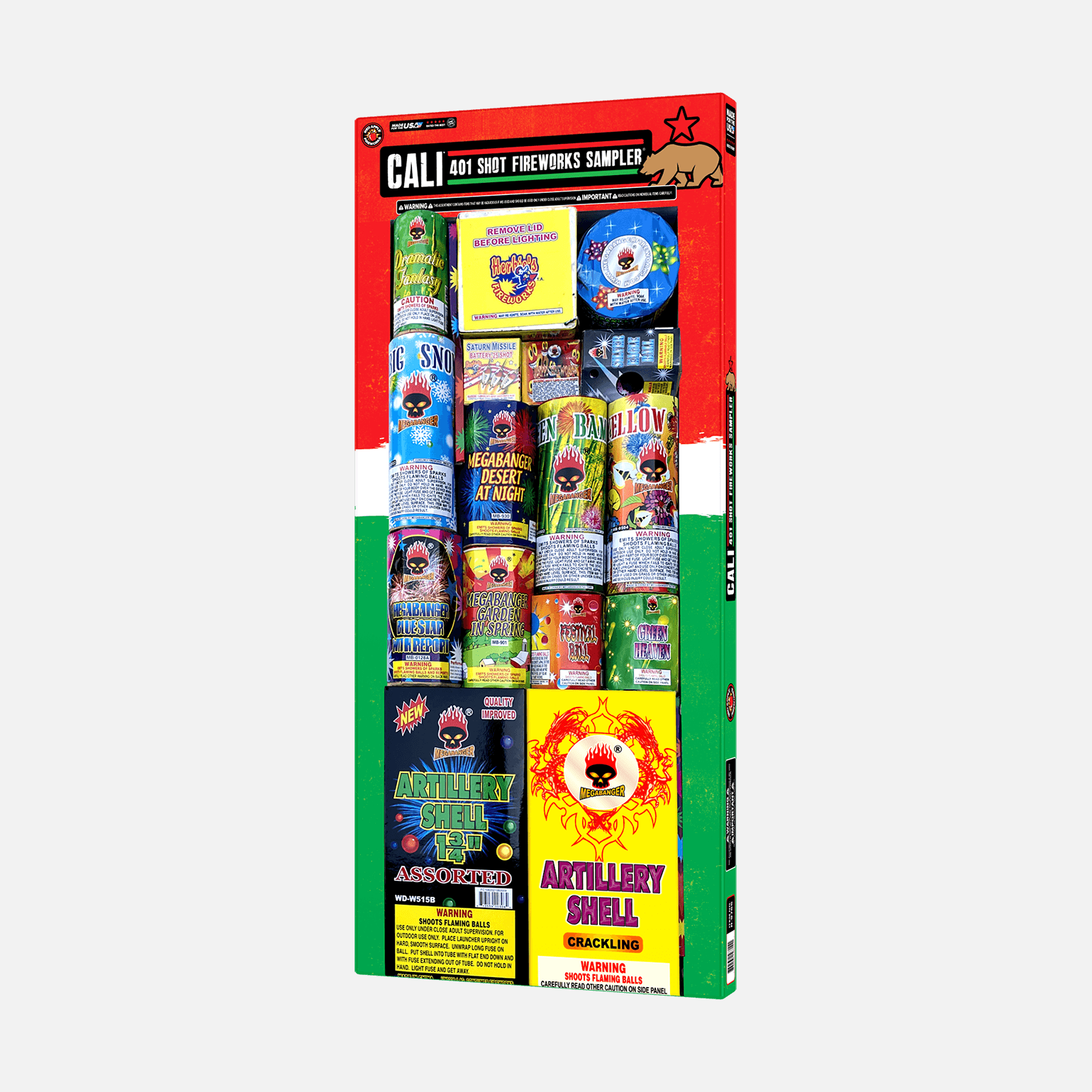 Cali™ 401 Shot Fireworks Sampler®