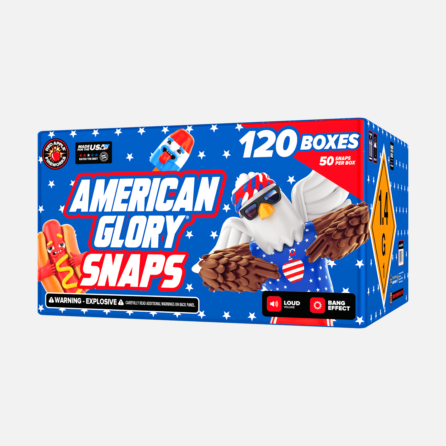 Buy American Glory Snaps Box Fireworks Online