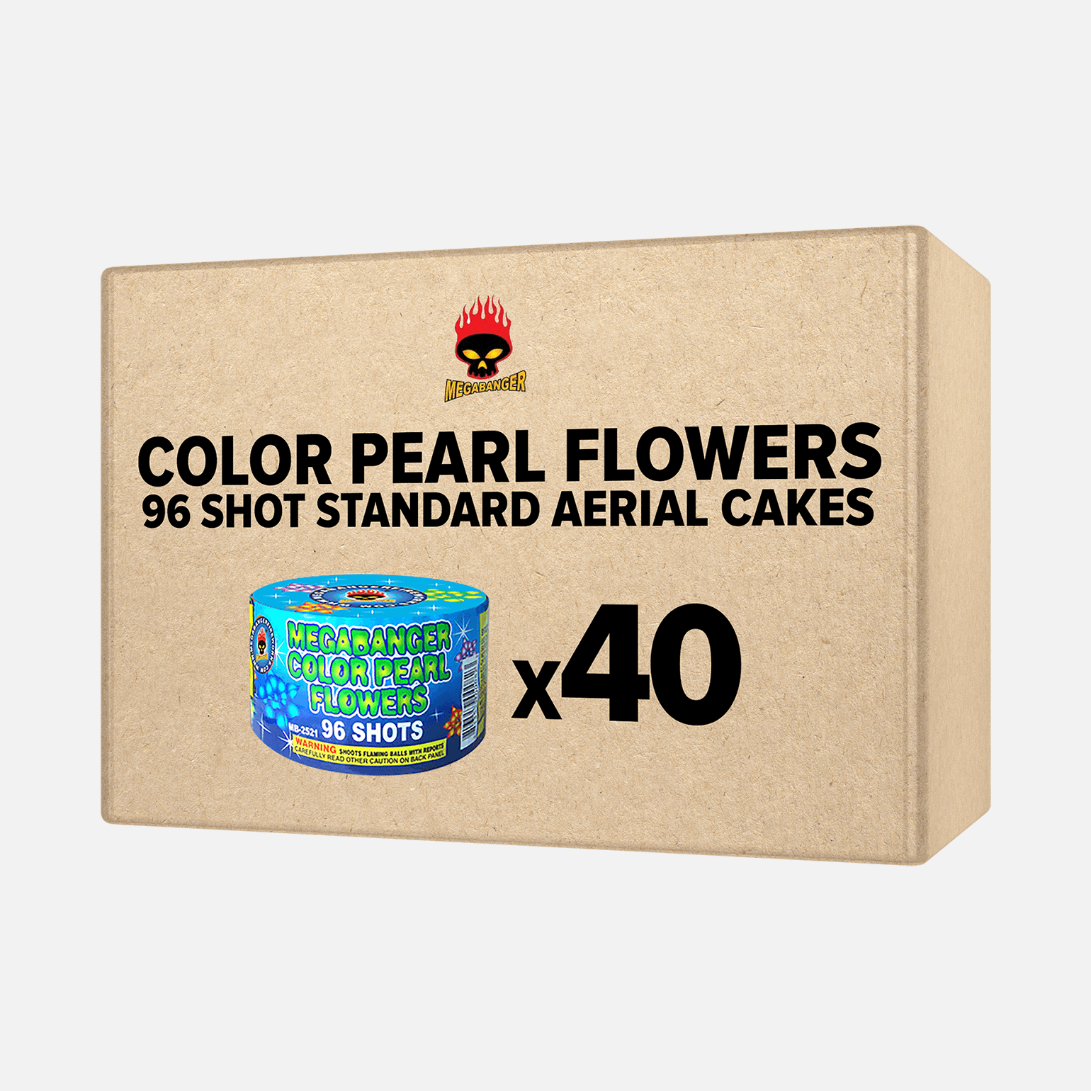Color Pearl 96 Shot Standard Aerial Cakes