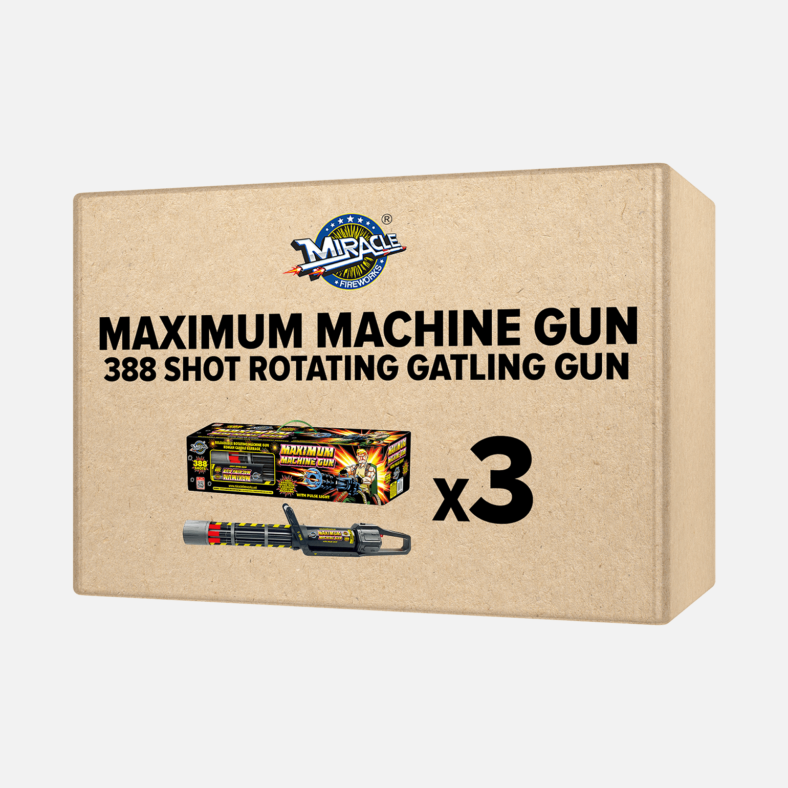 マシンガンズ MACHINE GUNS グッズセット 388 Shot Maximum Machine Gun Rotating Gatling Gun