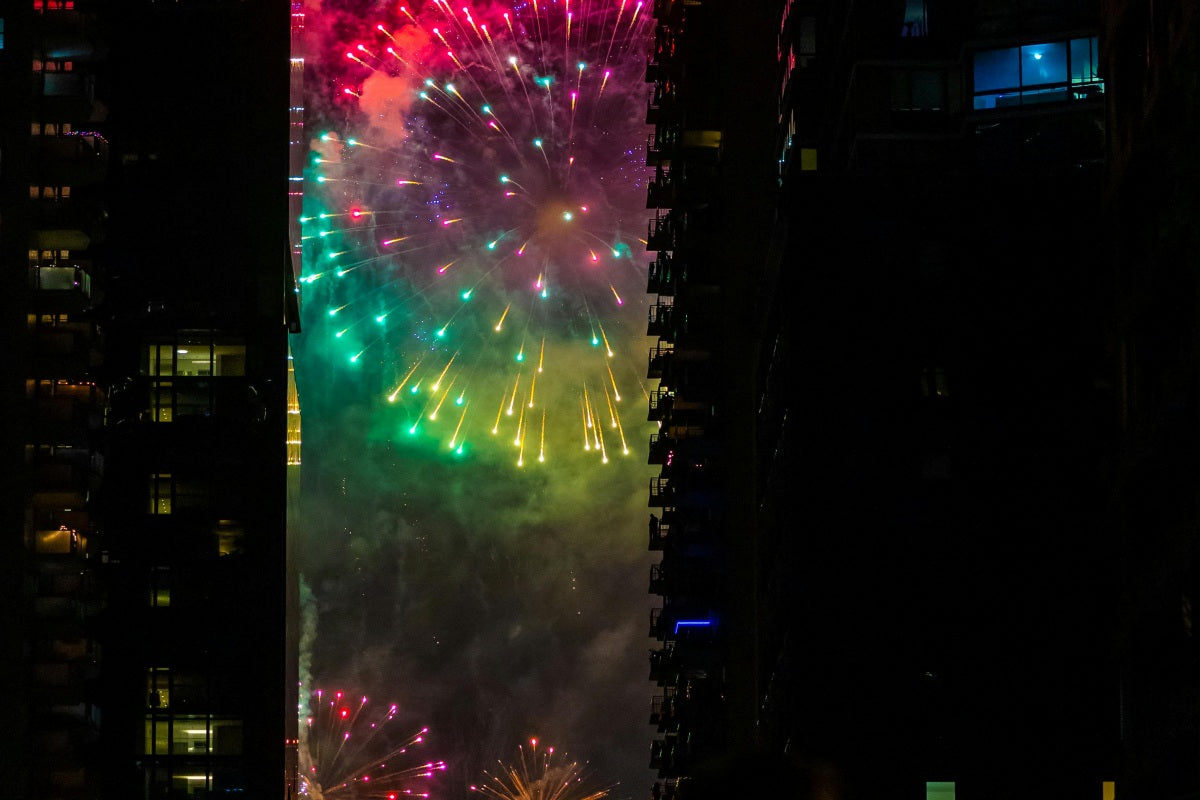 can you see fireworks from space