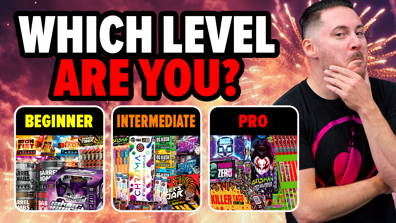 Fireworks Showdown! Beginner vs Intermediate vs Pro