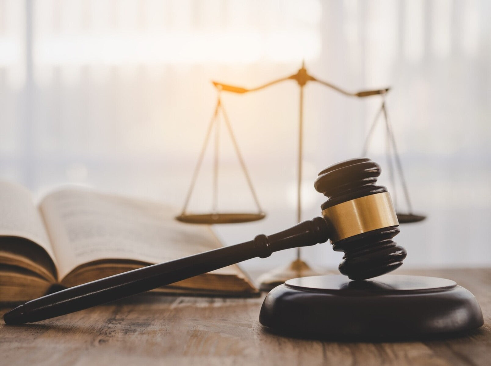 gavel and law books to showcase firework laws