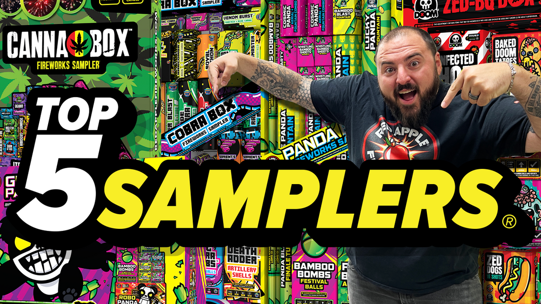 TOP 5 FIREWORKS SAMPLERS WITH MIKE!