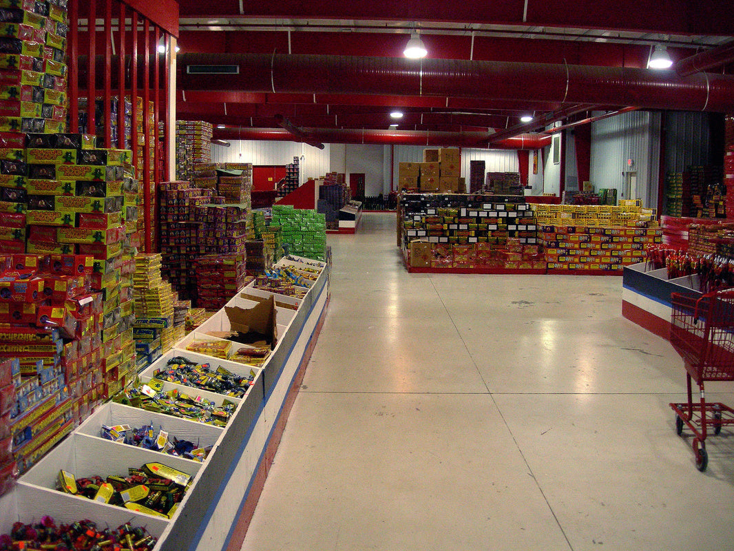 well-stocked fireworks store to show how fireworks stores stay in business