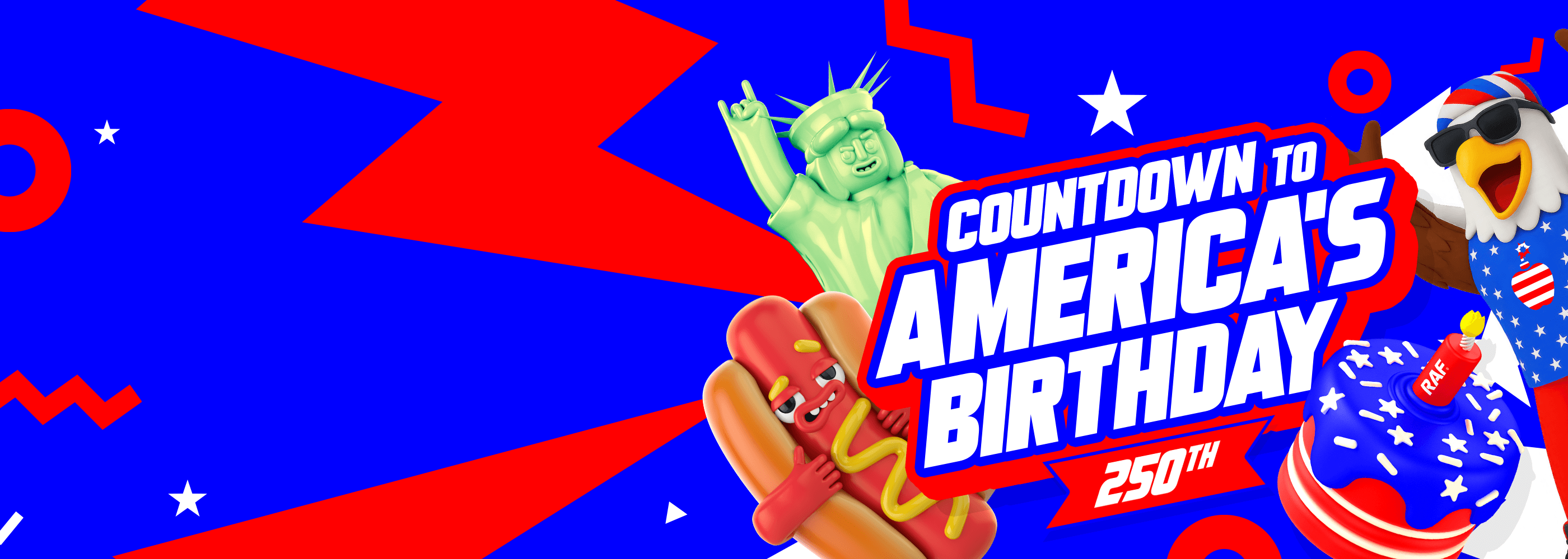 COUNTDOWN TO AMERICA'S 250TH BIRTHDAY SALE