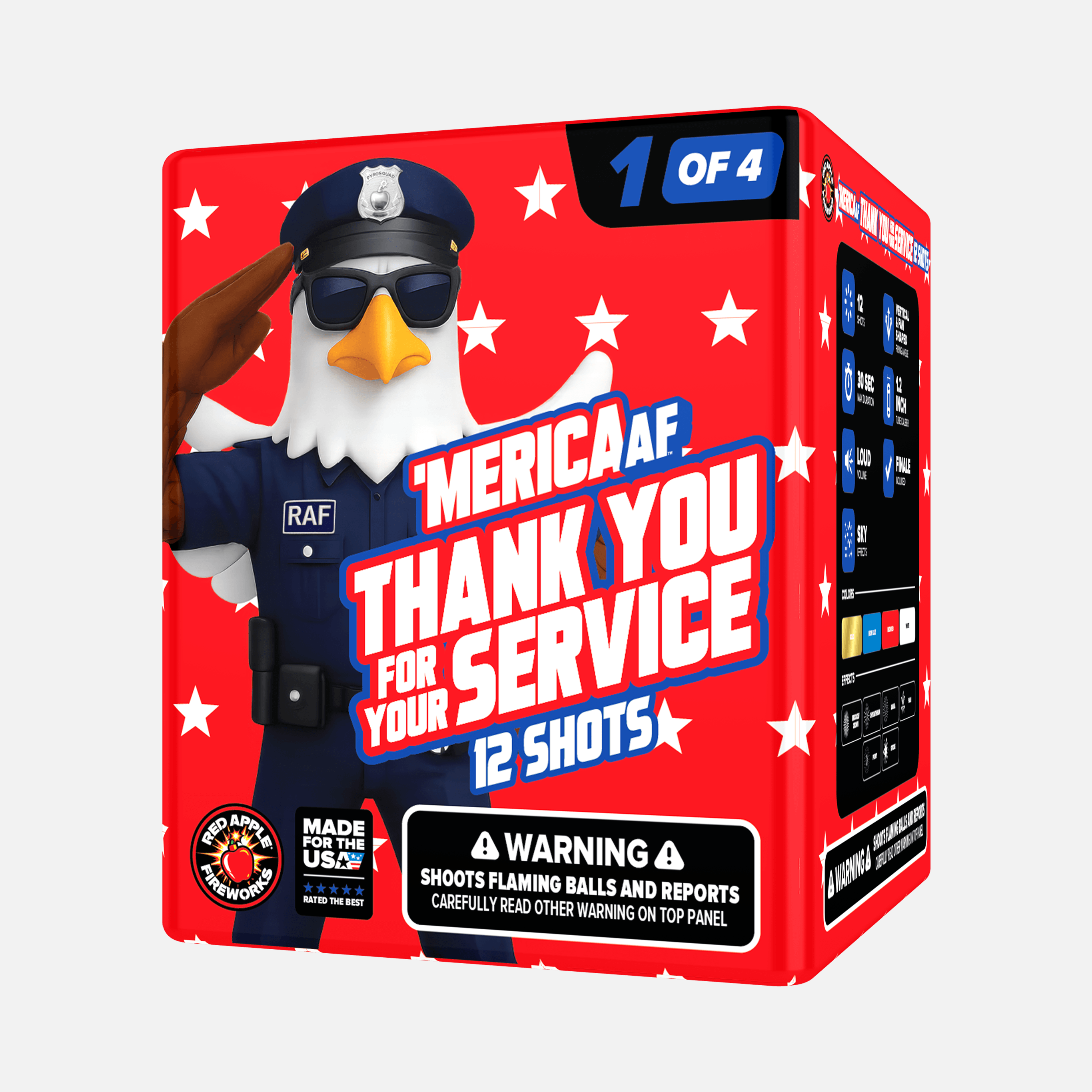 'MERICA AF™ Thank You for Your Service 48 Shot Large Aerial Finale Set®