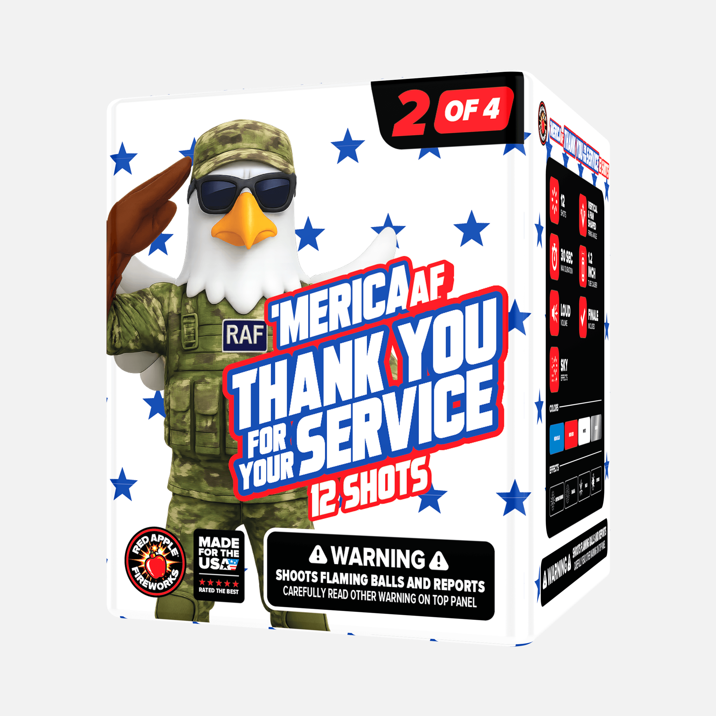'MERICA AF™ Thank You for Your Service 48 Shot Large Aerial Finale Set®