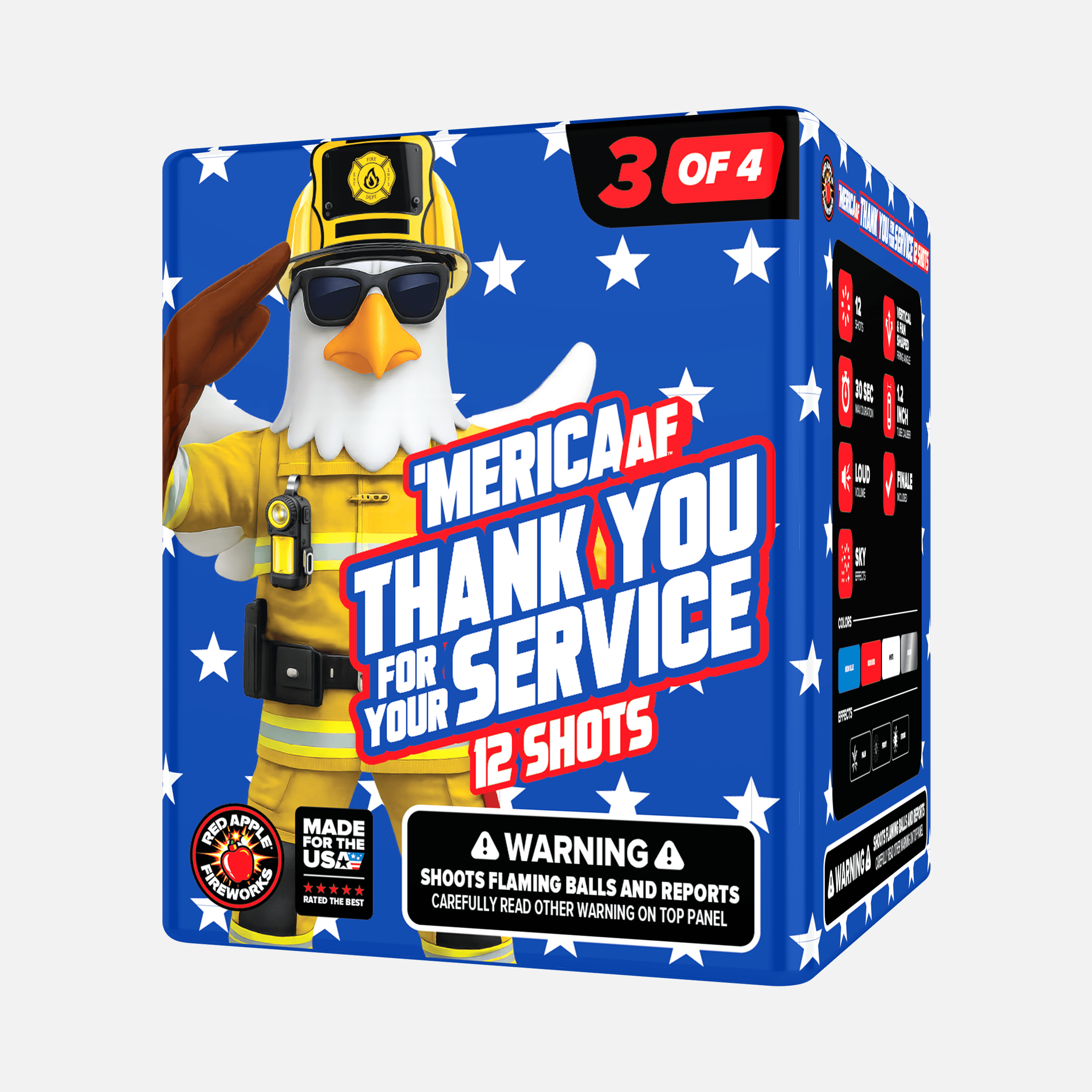 'MERICA AF™ Thank You for Your Service 48 Shot Large Aerial Finale Set®