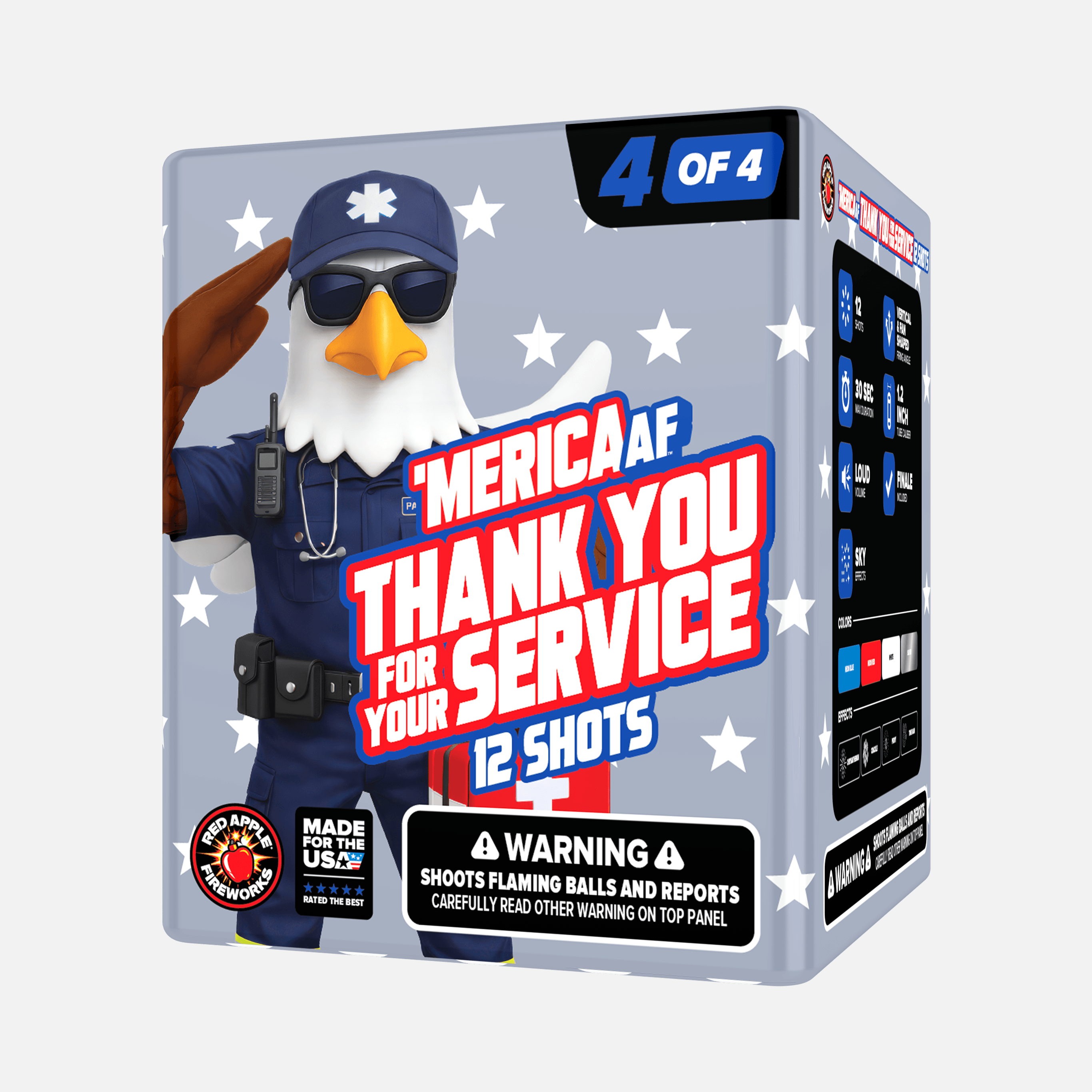 'MERICA AF™ Thank You for Your Service 48 Shot Large Aerial Finale Set®