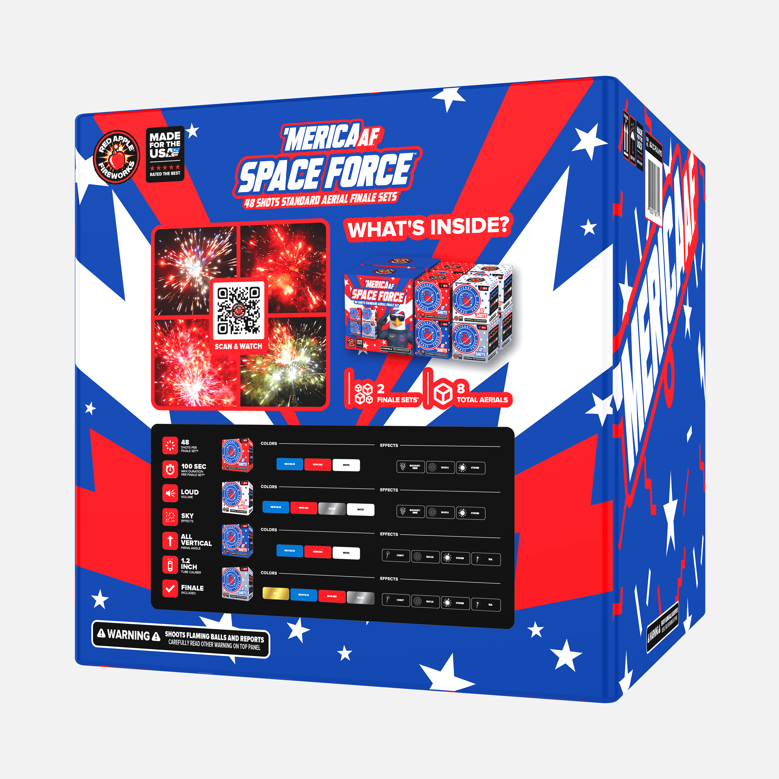 'MERICA AF™ Space Force™ 48 Shots Standard Aerial Finale Sets®