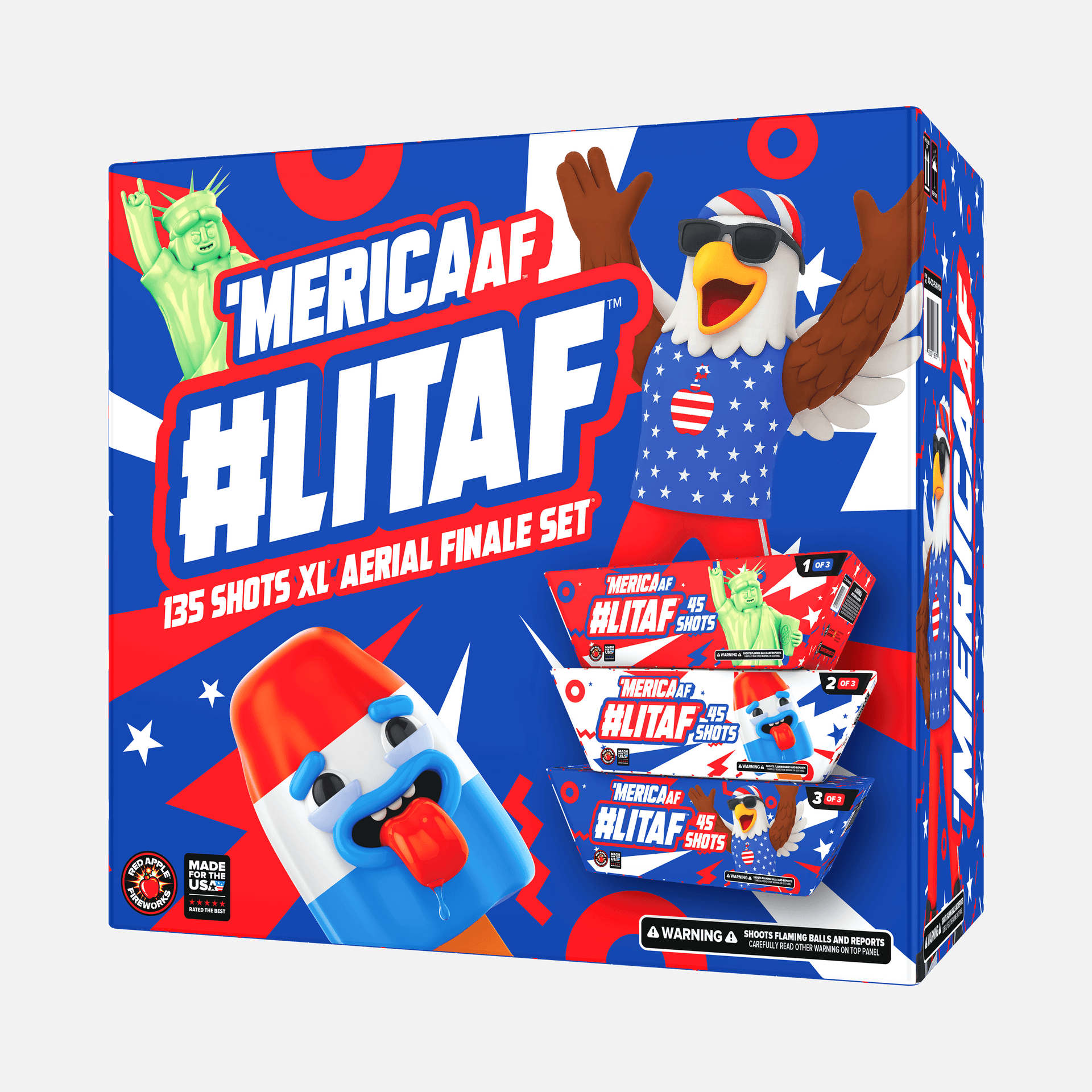 Shop 'MERICA AF™ #LITAF™ 135 Shots XL® Aerial Finale Set®