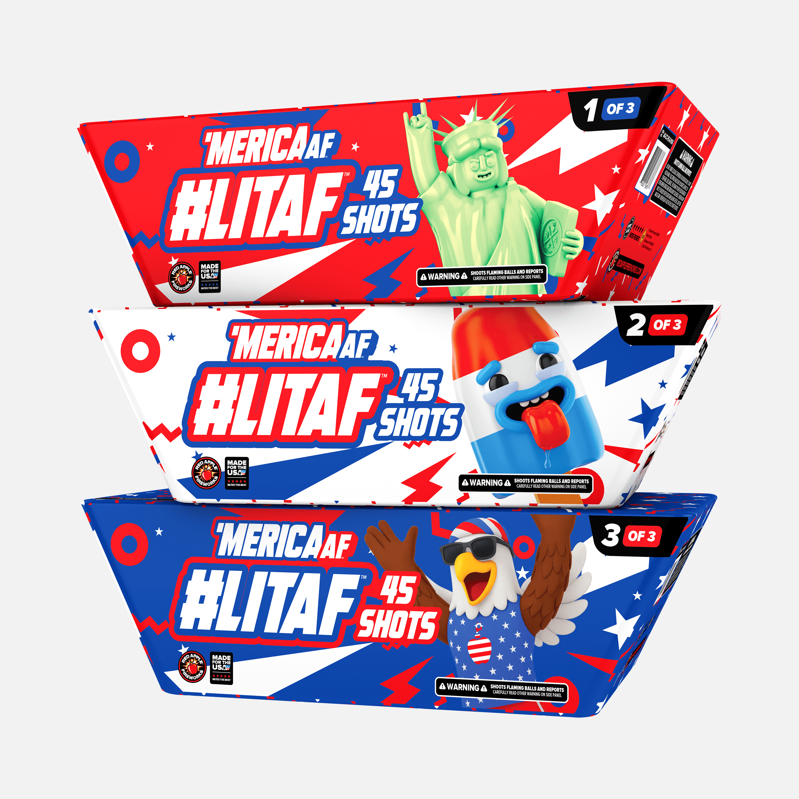 Shop 'MERICA AF™ #LITAF™ 135 Shots XL® Aerial Finale Set®
