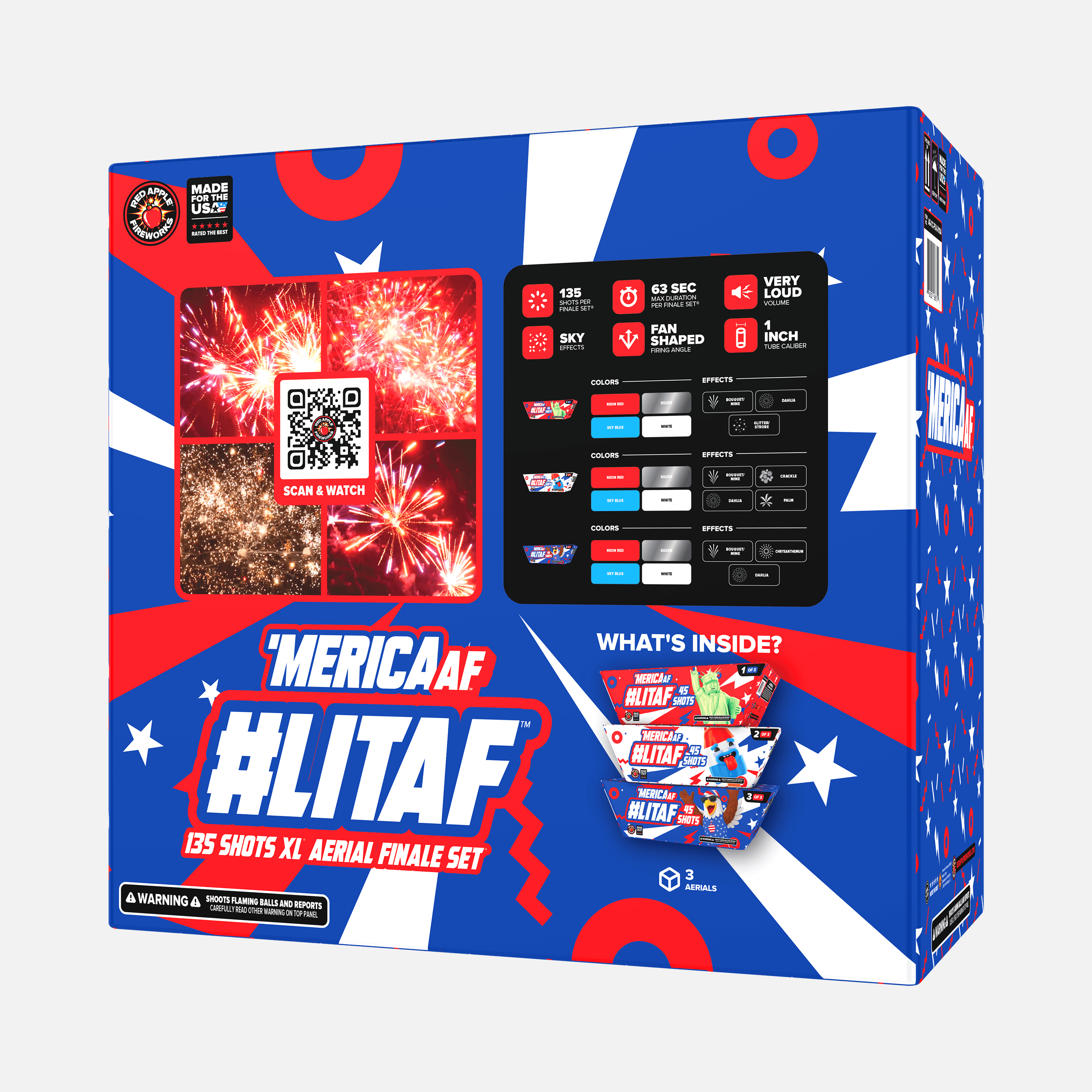 Shop 'MERICA AF™ #LITAF™ 135 Shots XL® Aerial Finale Set®