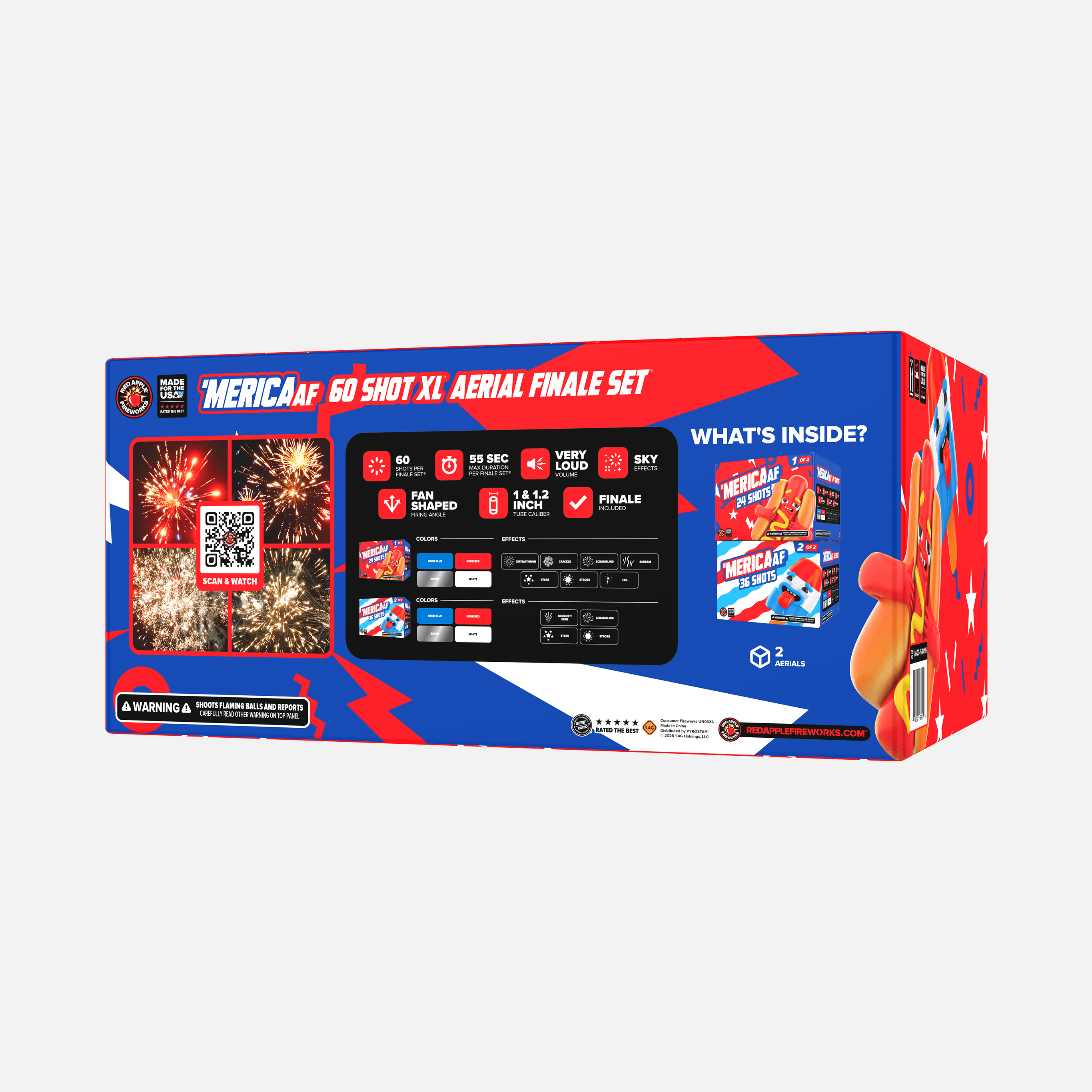 'MERICA AF 60 Shot XL® Aerial Finale Set®