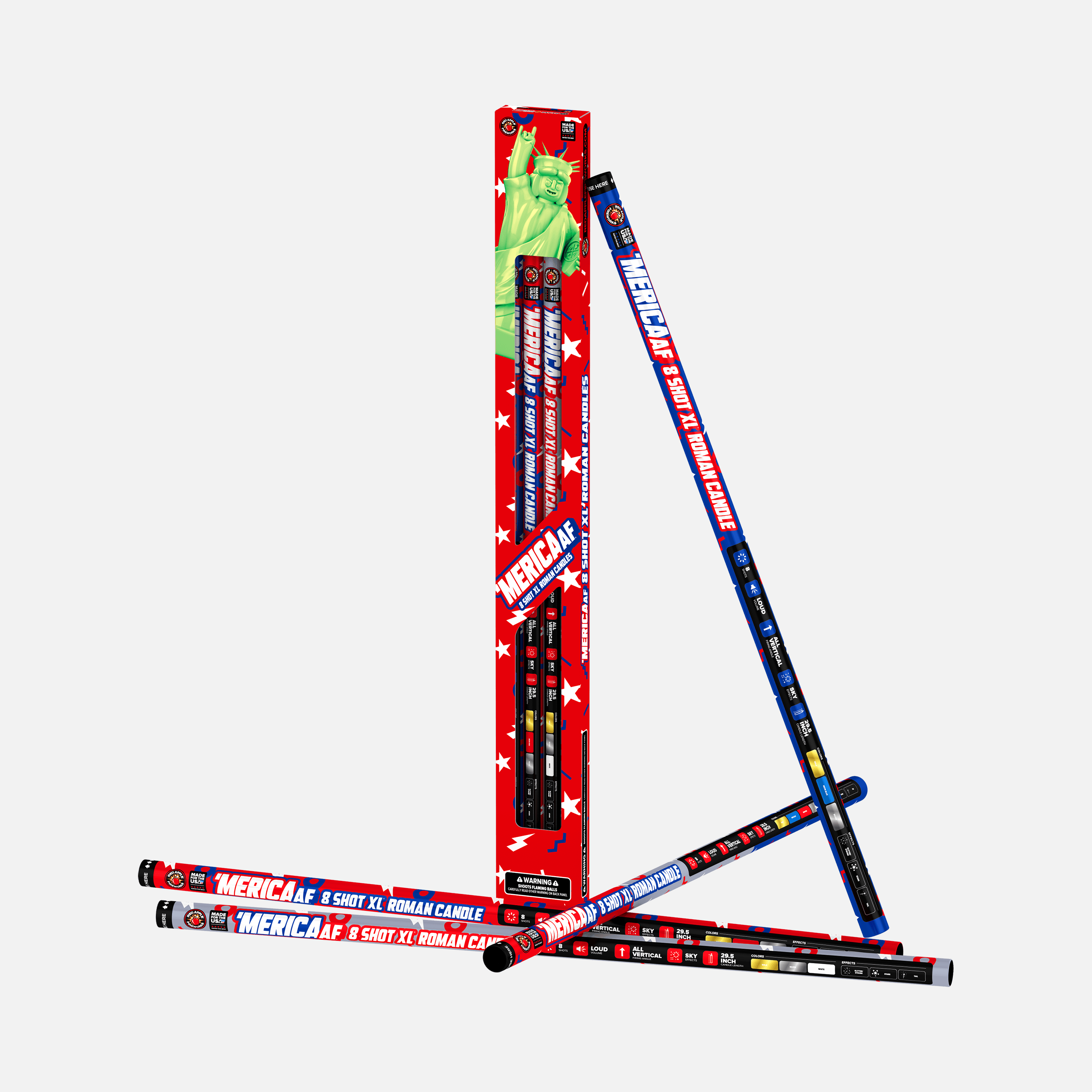'MERICA AF™ 8 SHOT XL® ROMAN CANDLES