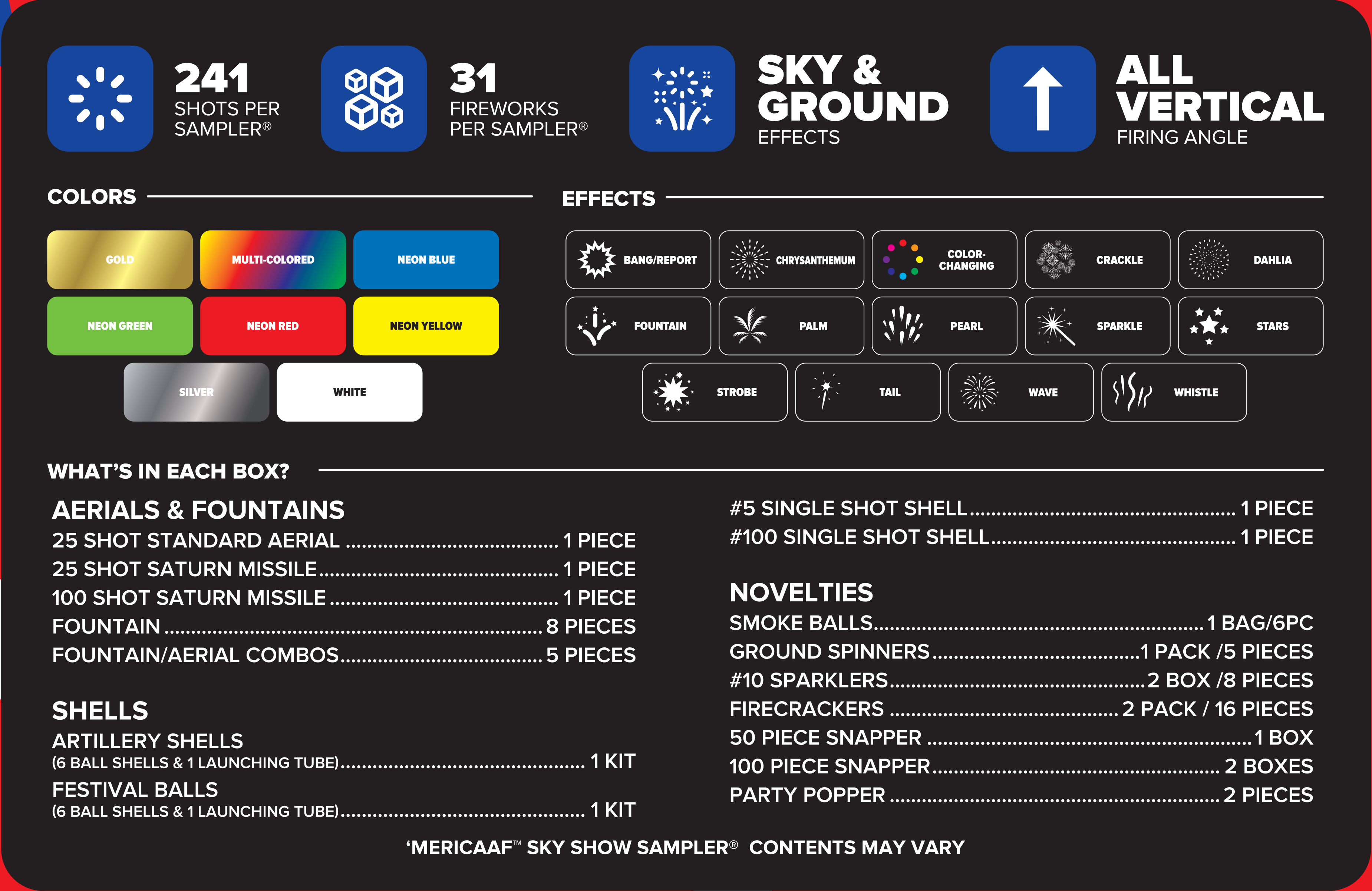 ‘Merica AF® Sky Show Sampler®