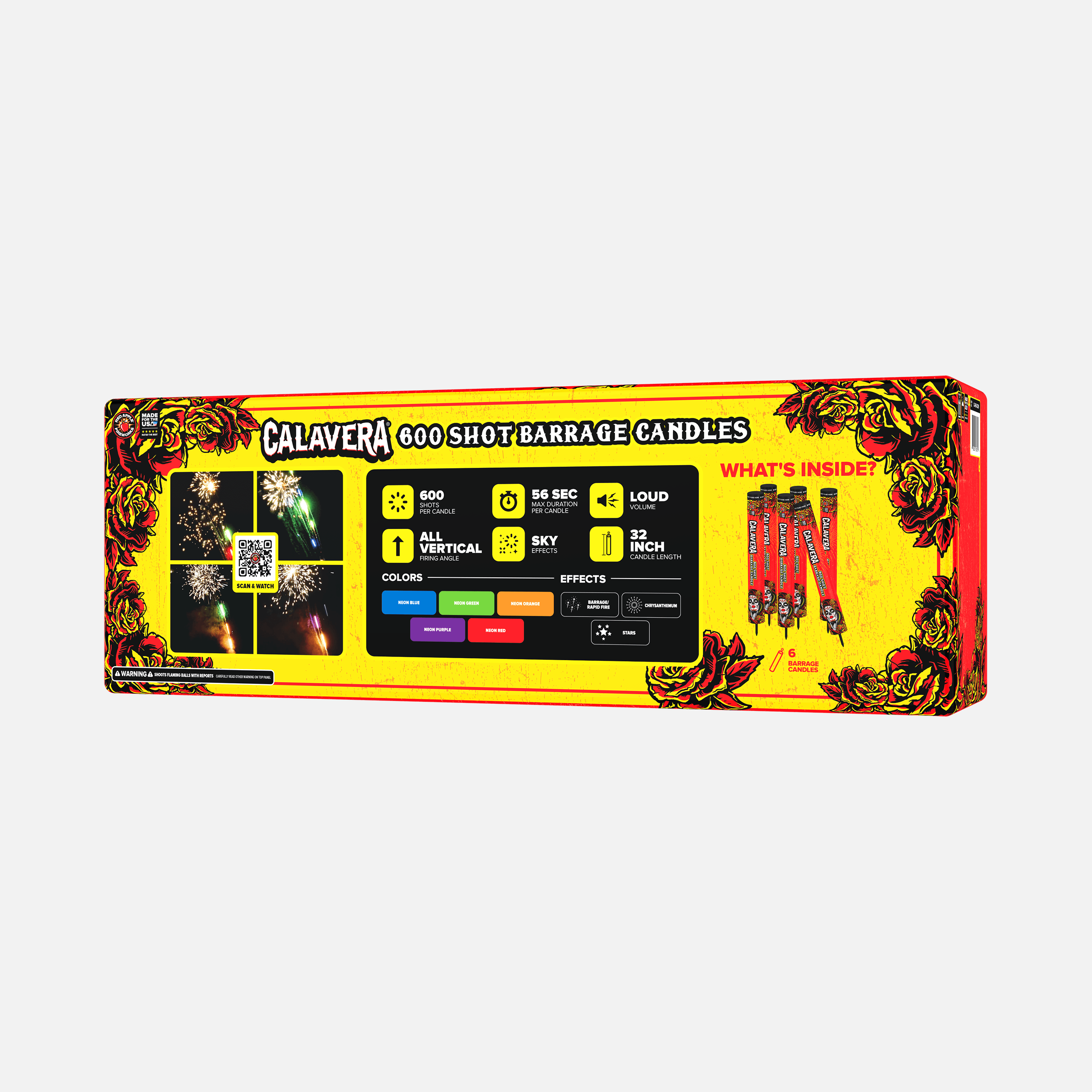 Calavera® 600 Shot Barrage Candles