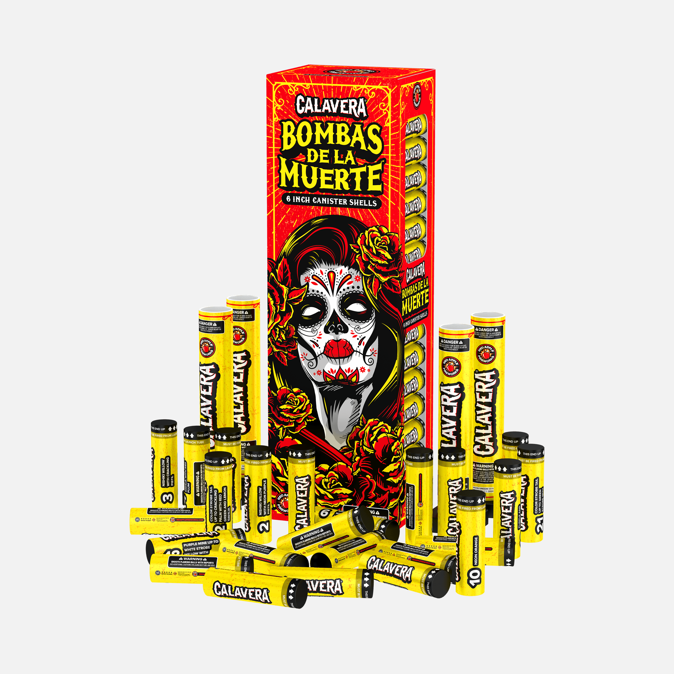CALAVERA® Bombas De La Muerte™ 6 Inch Canister Shells