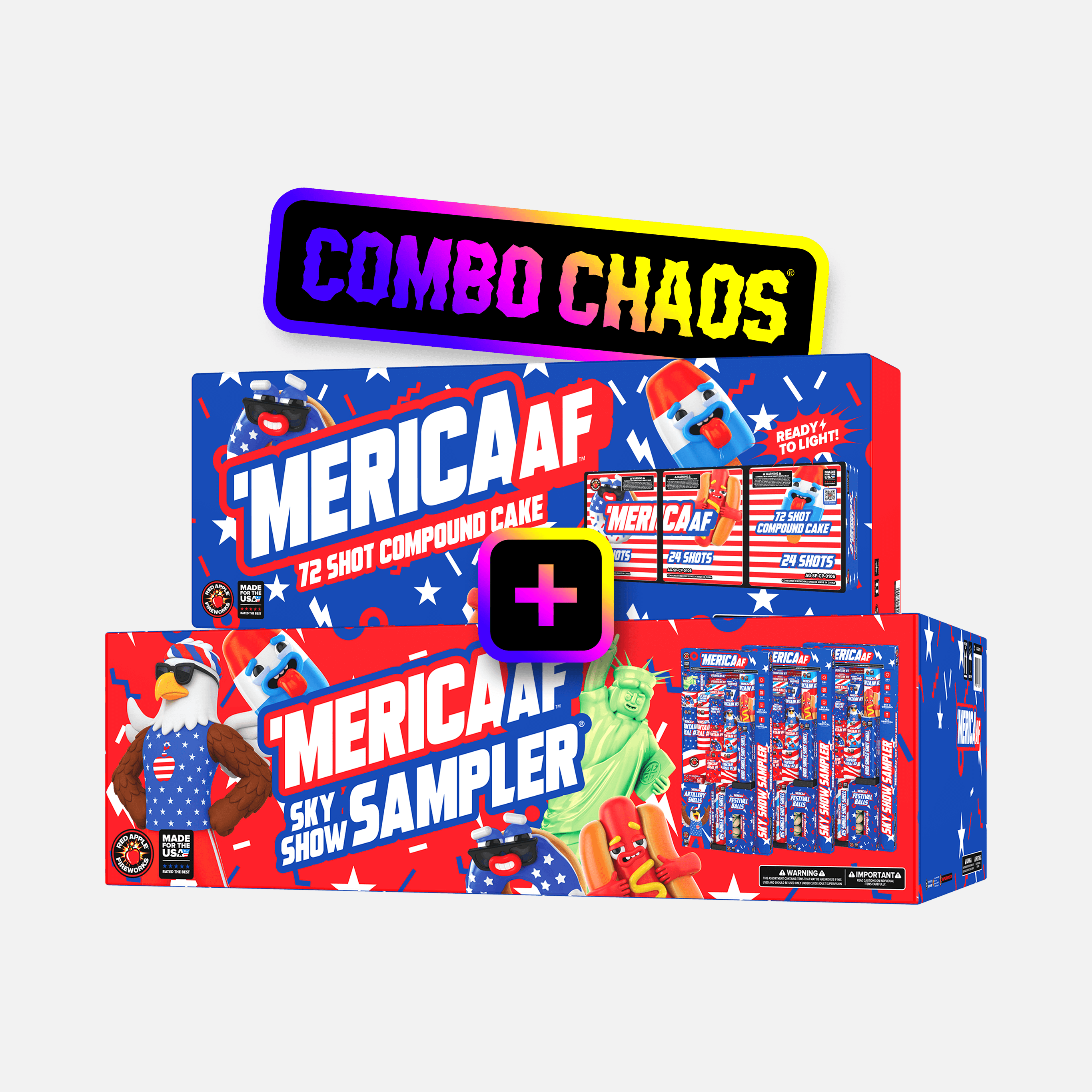 'MERICA AF® 72 Shot Compound™ Cake + ‘Merica AF® Sky Show Sampler®