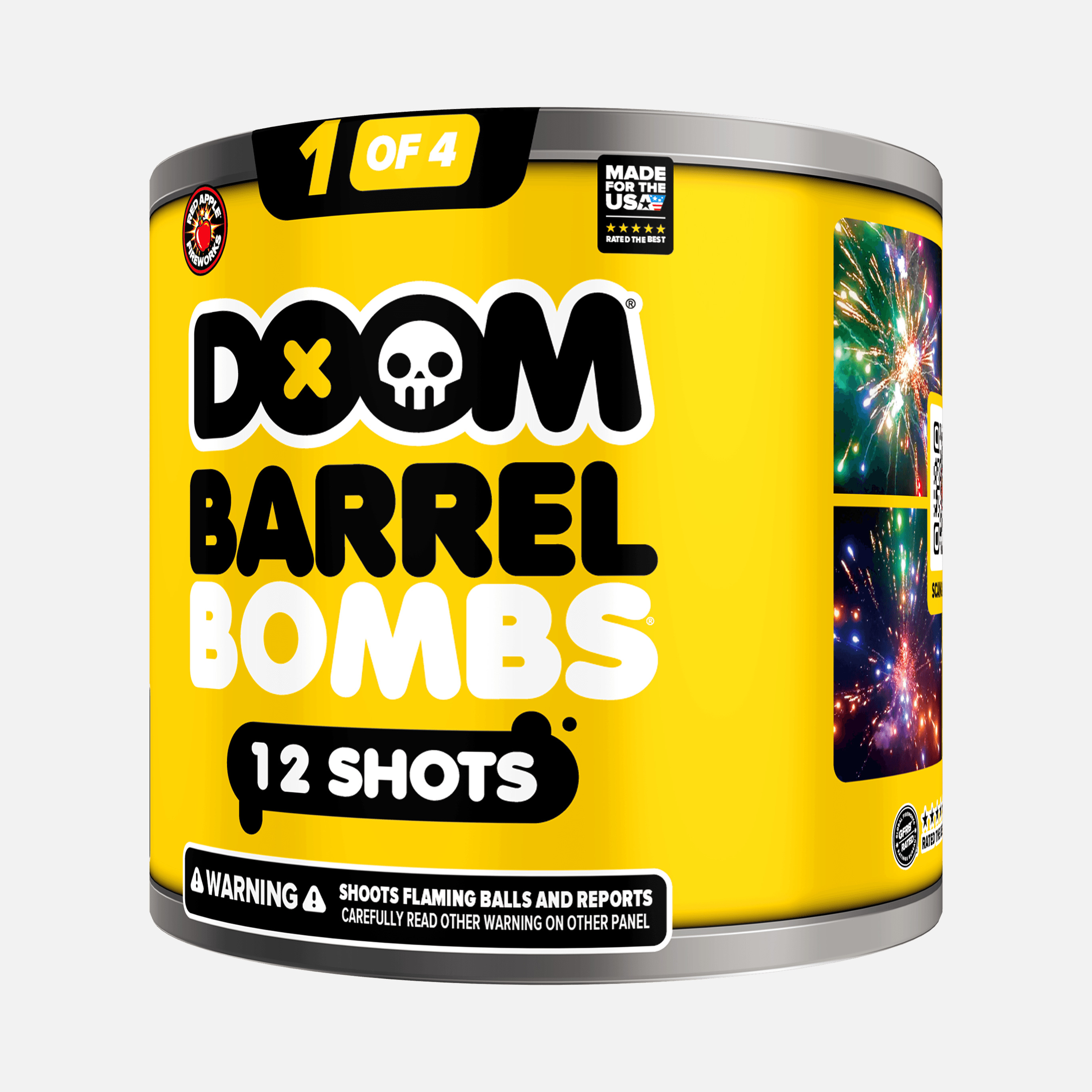DOOM® Barrel Bombs® 48 Shot Standard Aerial Finale Sets® 