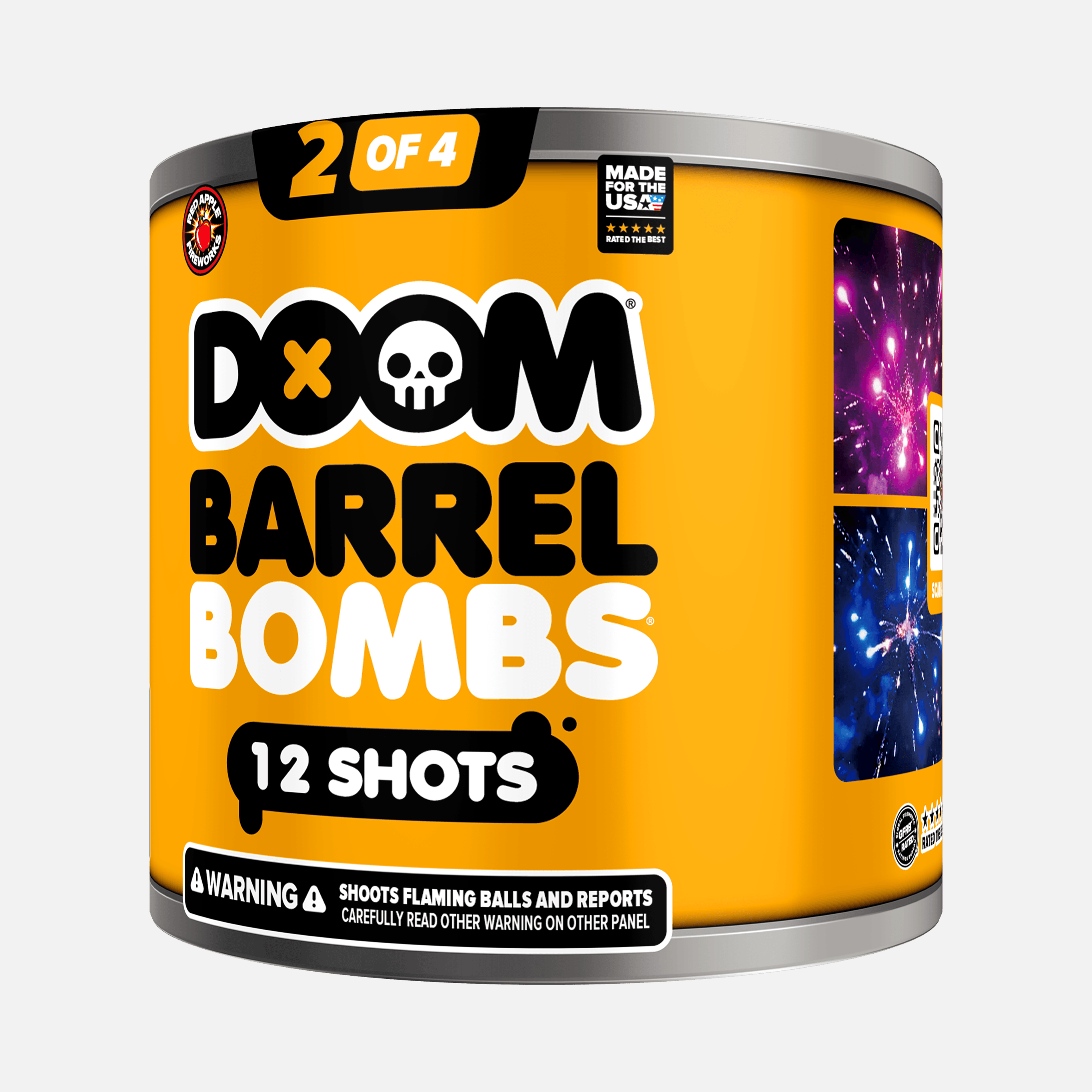 DOOM® Barrel Bombs® 48 Shot Standard Aerial Finale Sets® 