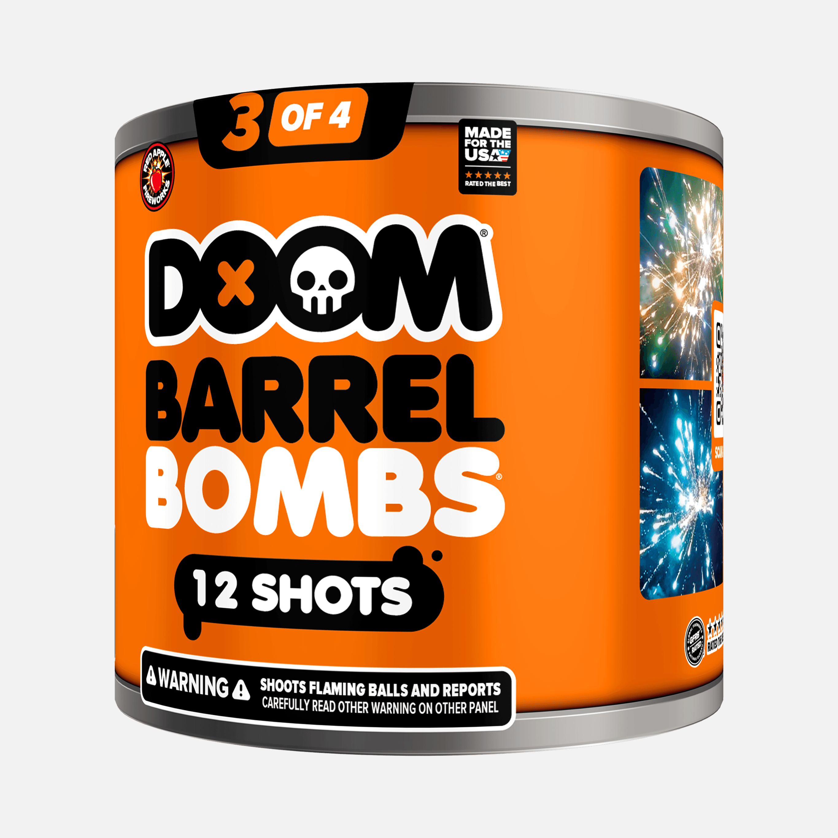 DOOM® Barrel Bombs® 48 Shot Standard Aerial Finale Sets® 