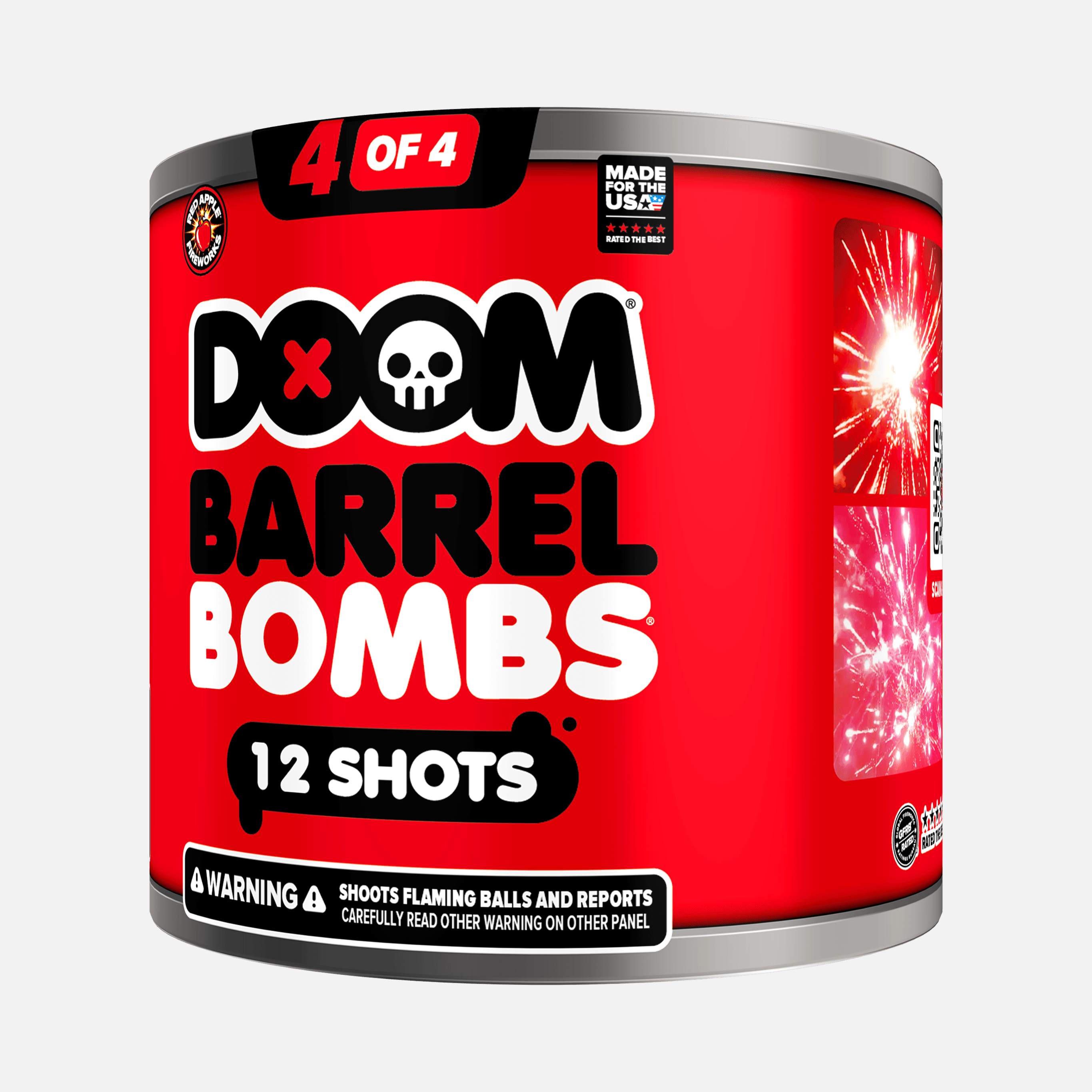 DOOM® Barrel Bombs® 48 Shot Standard Aerial Finale Sets® 