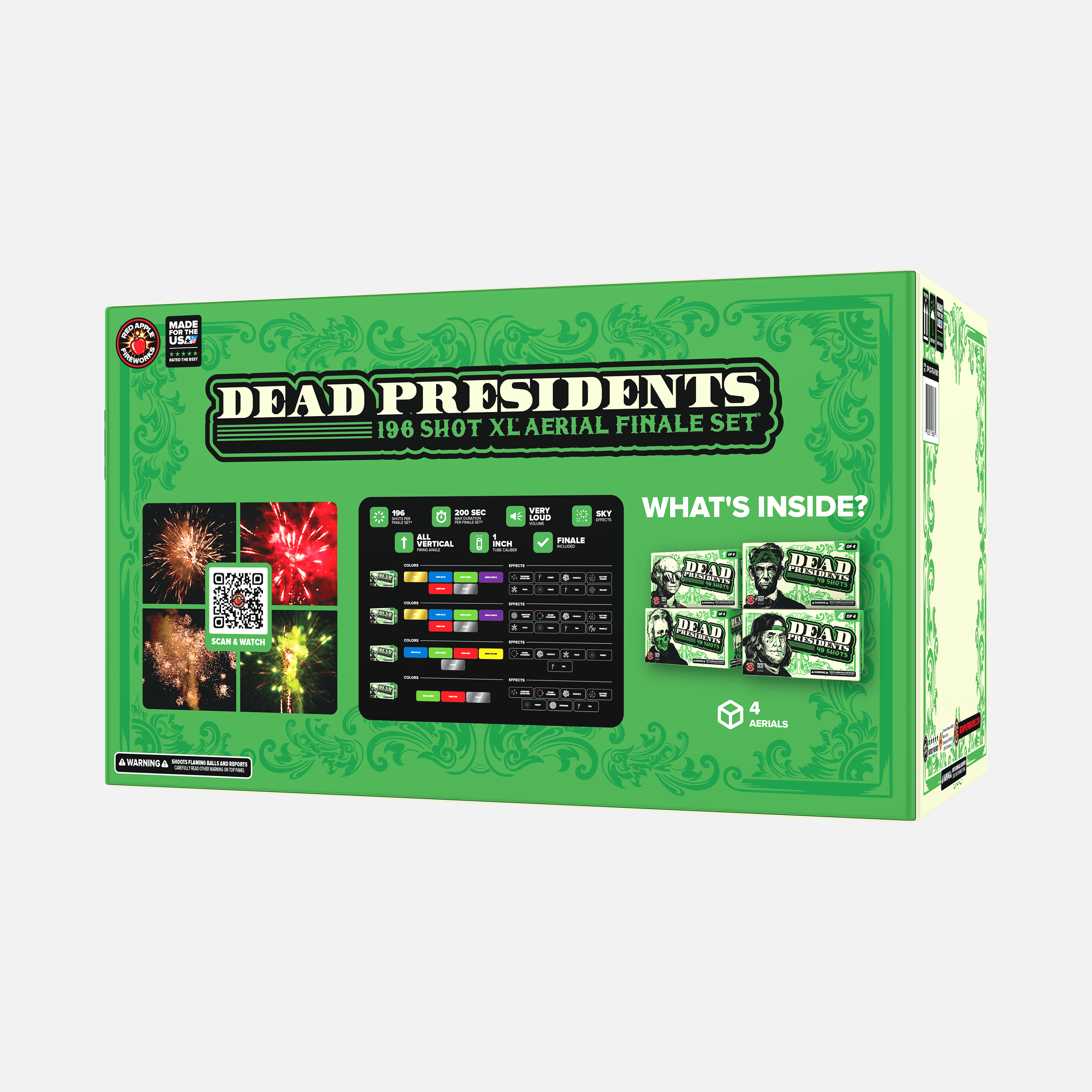 Dead Presidents™ 196 Shot XL® Aerial Finale Set®